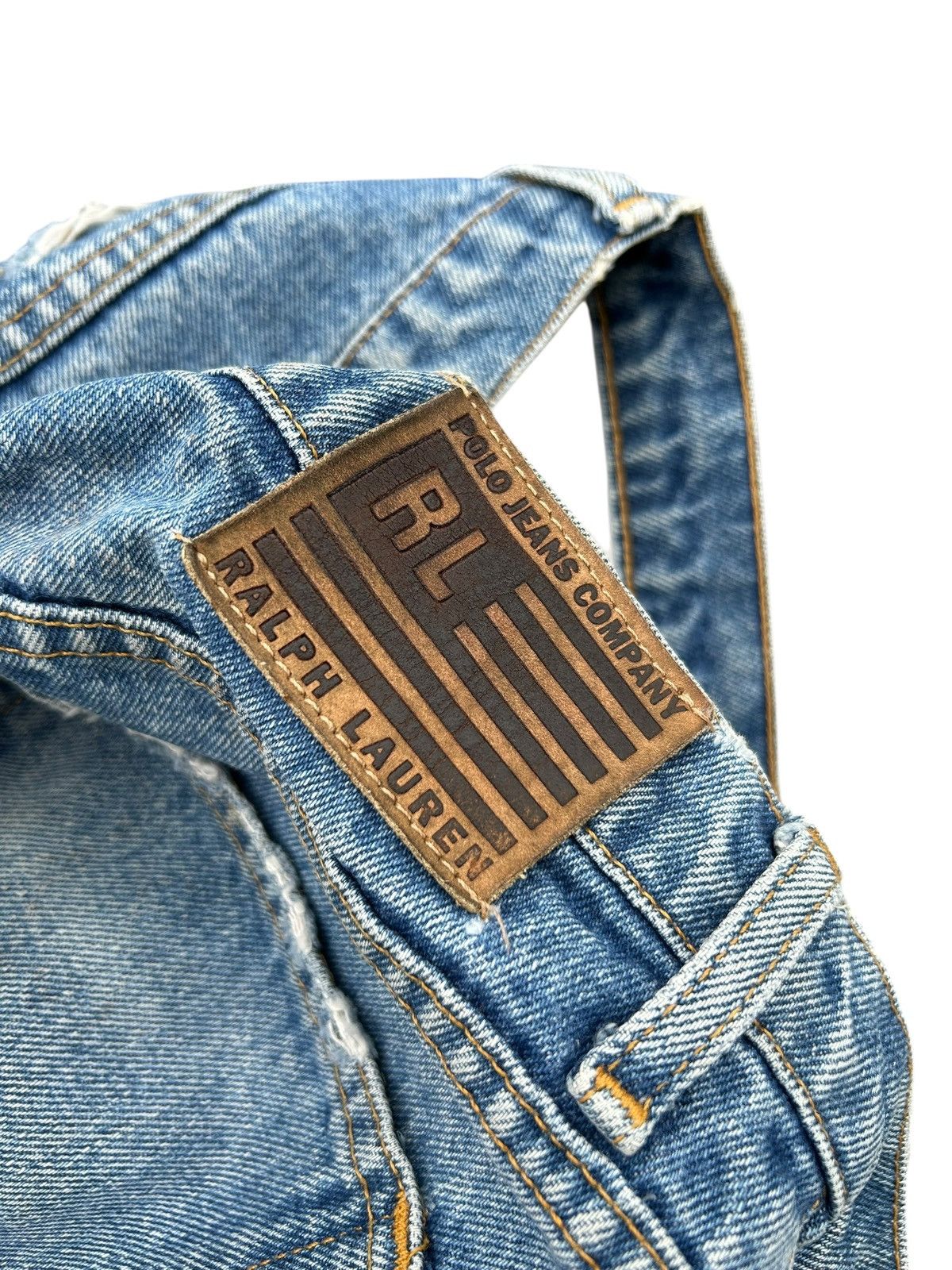 Japanese Brand × Kapital × Vintage Vintage Ralph Lauren Polo Distressed Denim Jeans Size US 29 - 3 Thumbnail