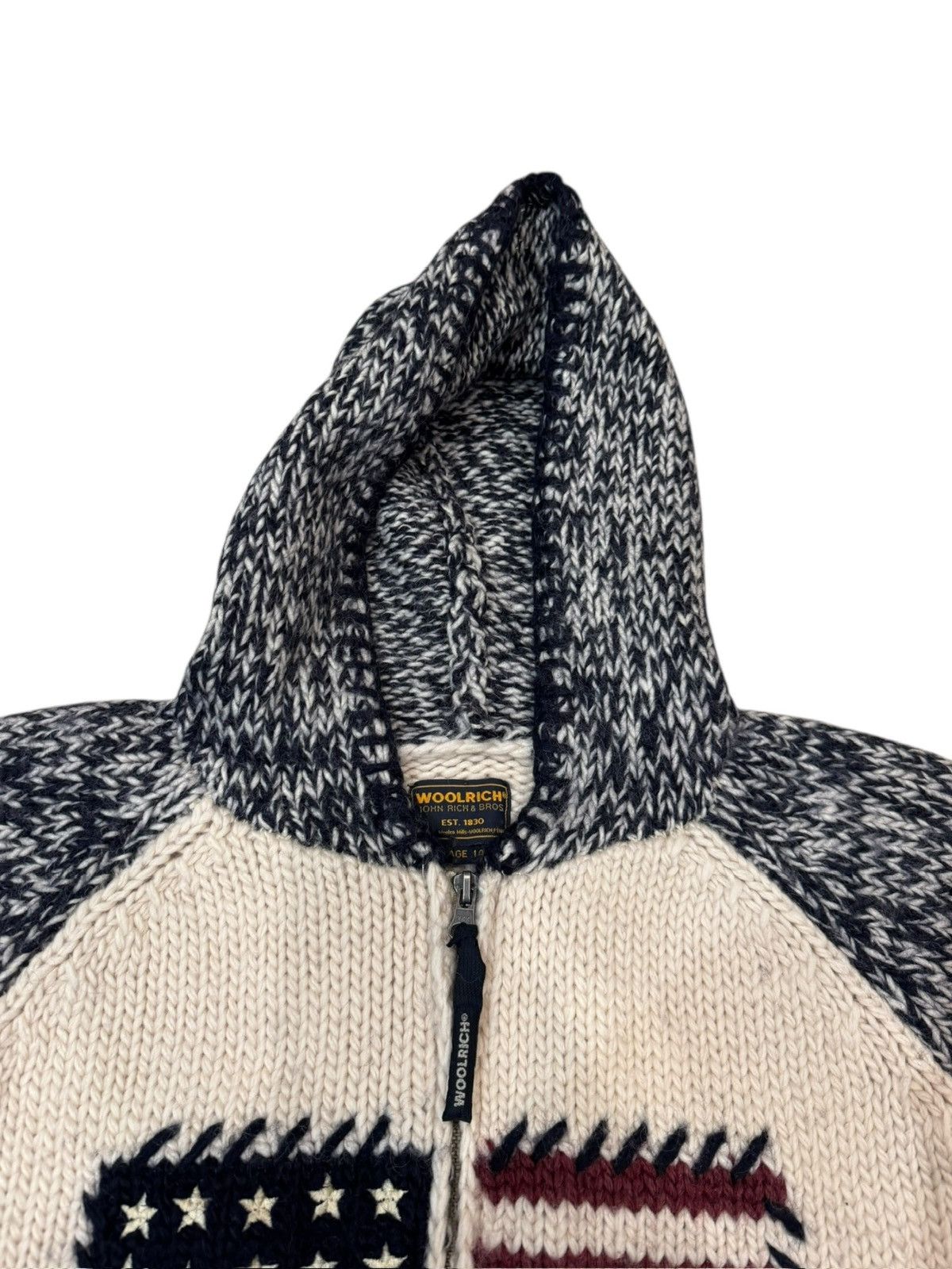 Woolrich Woolen Mills Woolrich American USA Flag Zip Jumper Sweater 14years XS Size US XS / EU 42 / 0 - 11 Thumbnail
