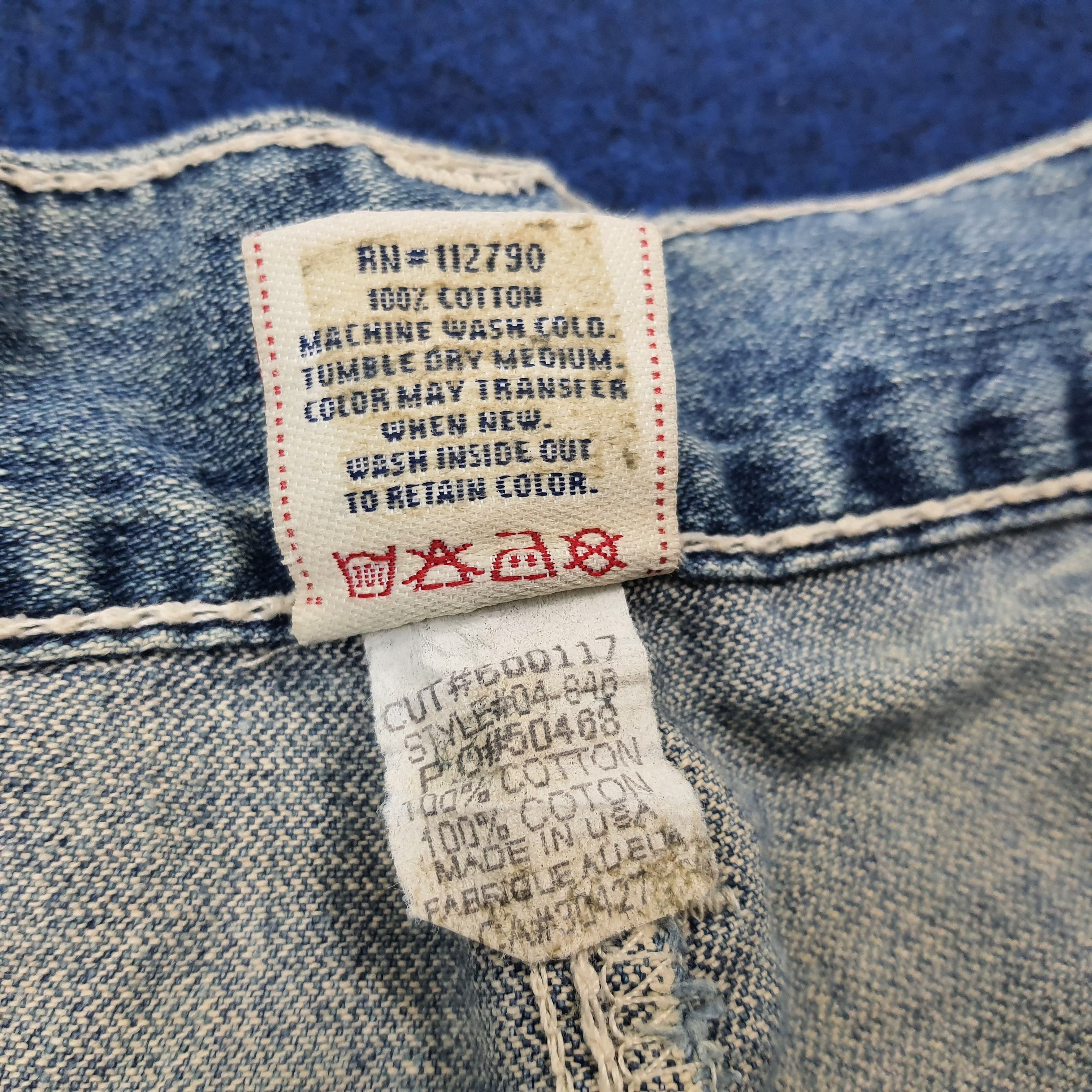 True Religion Vintage True Religion Marco Big T Distressed Jeans C272N13 Size US 33 - 10 Thumbnail