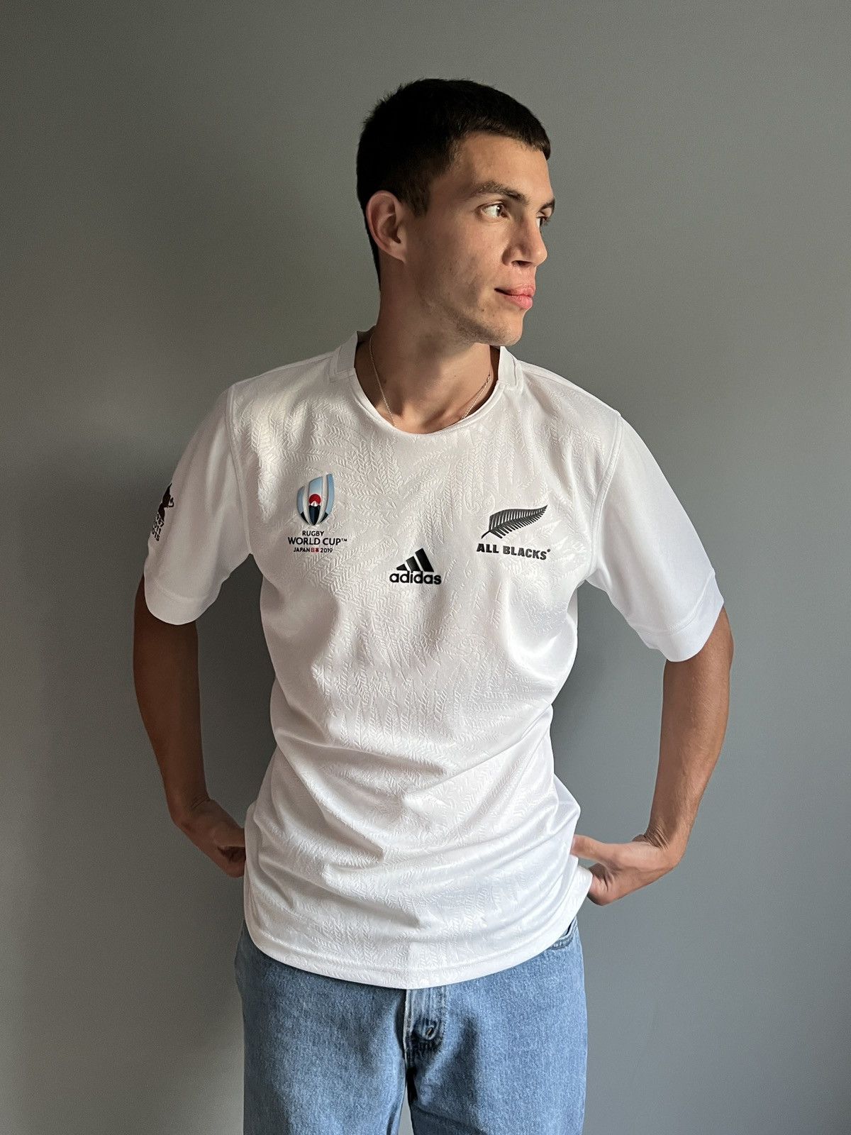 Adidas × All Blacks Adidas All Blacks World Cup Japan 2019 Rugby Jersey Size US L / EU 52-54 / 3 - 2 Thumbnail