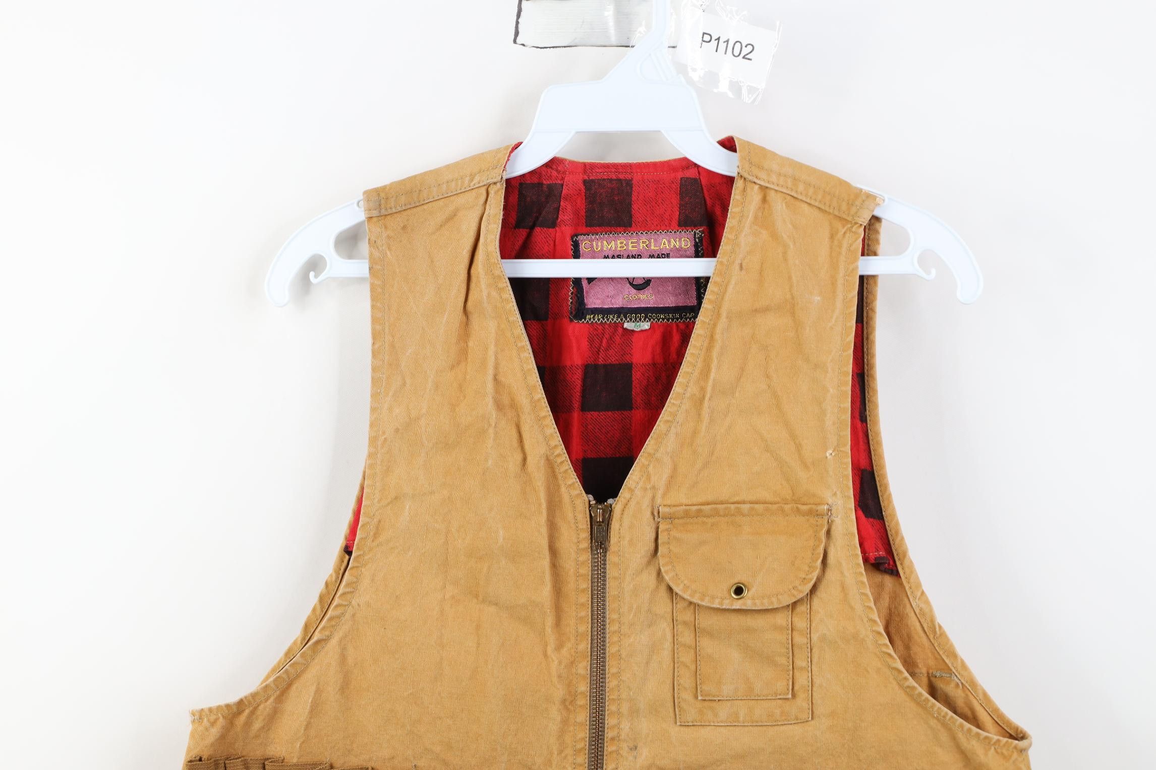 Vintage Vintage 50s Canvas Hunting Birding Vest Jacket Brown USA Size US M / EU 48-50 / 2 - 2 Thumbnail