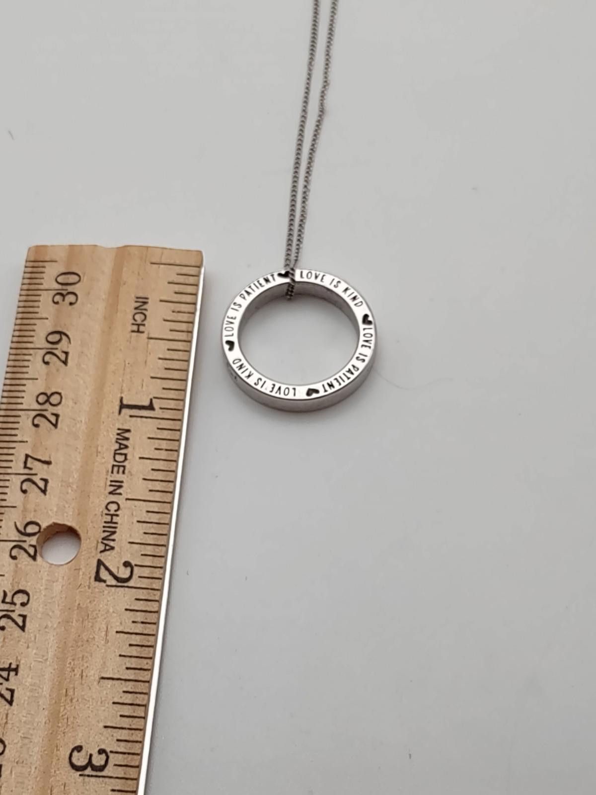 Other Origami Owl Sterling Silver Love Is Patient Necklace 925 Size ONE SIZE - 5 Thumbnail