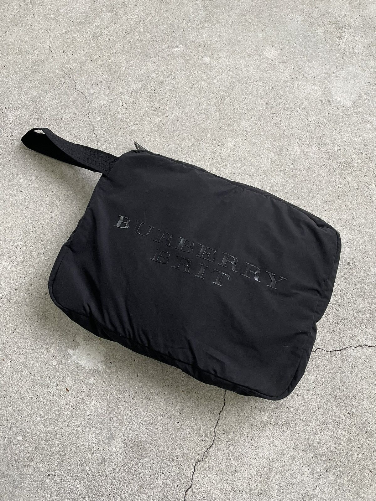 Burberry Burberry Brit clutch hand bag black nylon Size ONE SIZE - 4 Thumbnail