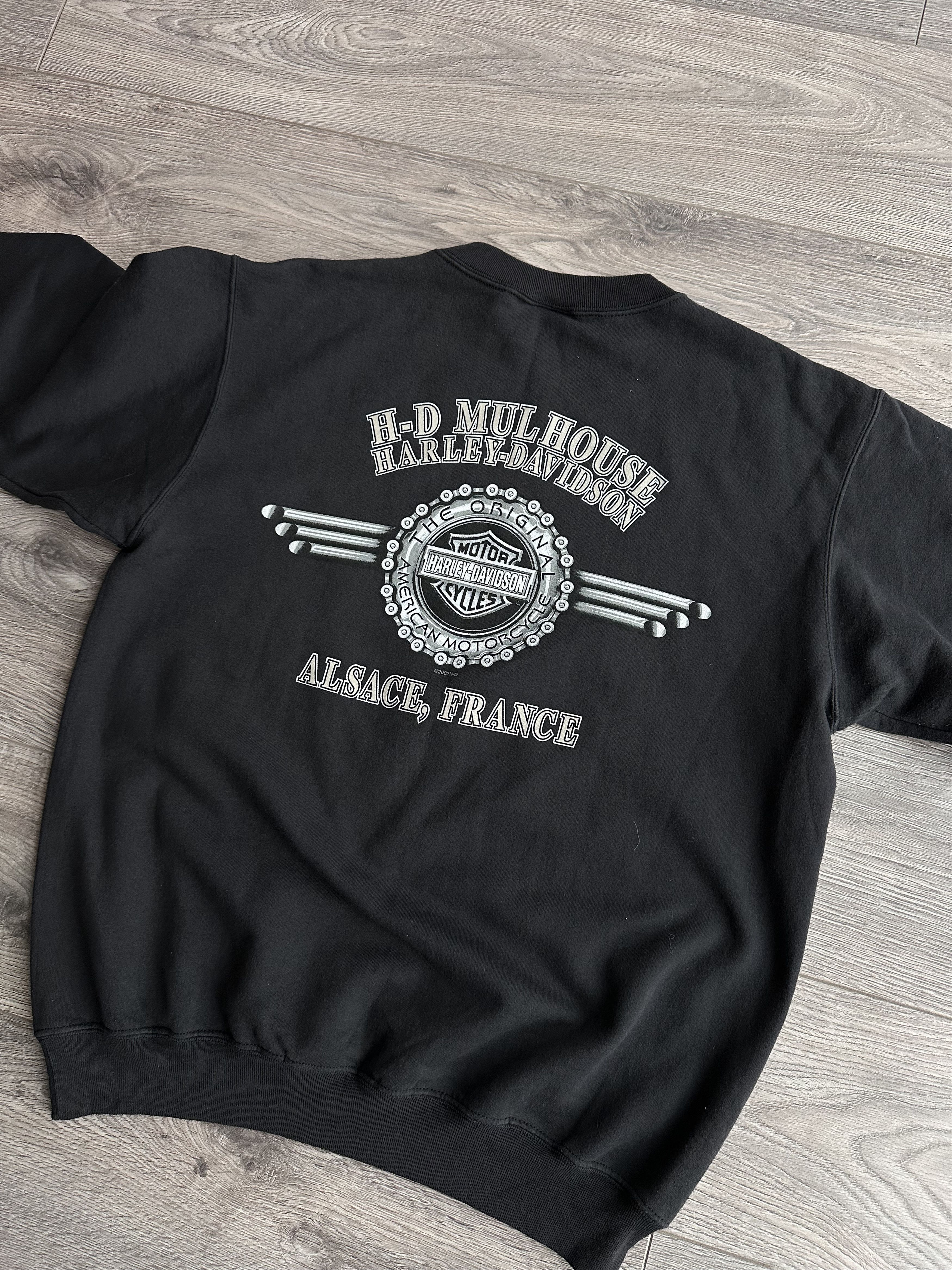 Harley Davidson × Vintage Harley Davidson Vintage Sweatshirt Size US L / EU 52-54 / 3 - 8 Thumbnail