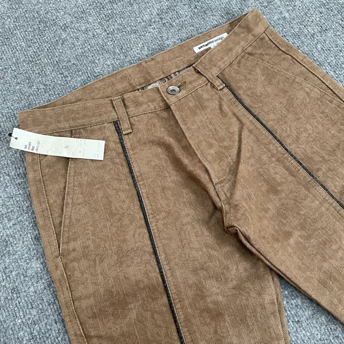 semanticdesign Semantic Design Brown Denim Flared Pants New with Tag Size US 29 - 3 Thumbnail