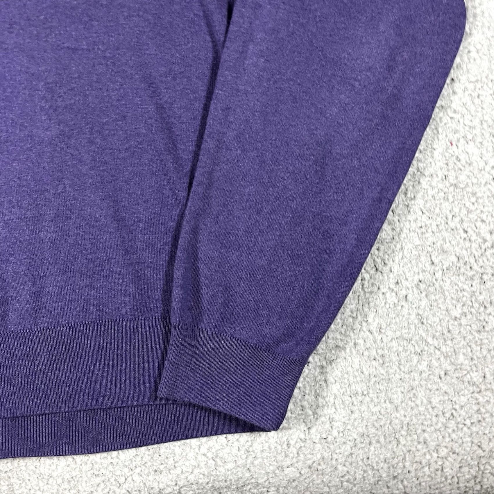Polo Ralph Lauren Polo Ralph Lauren Sweater Mens XL Purple V-Neck Long Sleeve Knit Pullover Preppy Classic Colorful Retro Size US XL / EU 56 / 4 - 6 Thumbnail