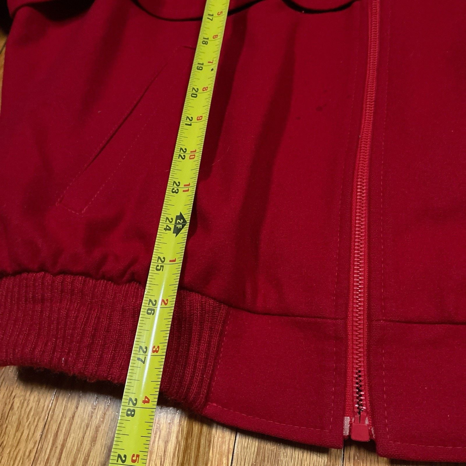 Pendleton VTG Pendleton Wool Sz XL Red Bomber Jacket USA Made Talon Size US XL / EU 56 / 4 - 8 Thumbnail
