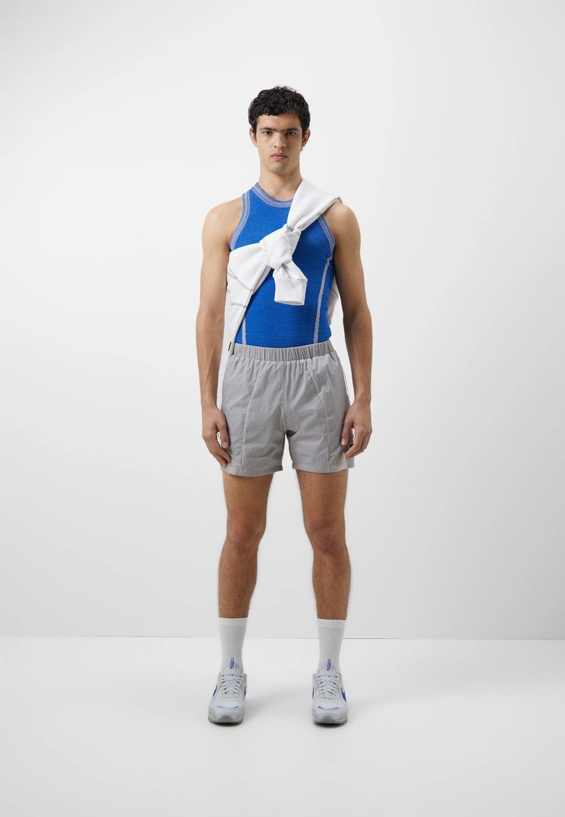 Saul Nash !DS! SS23 Saul Nash Light Grey Technical Shorts Size US 32 / EU 48 - 1 Thumbnail