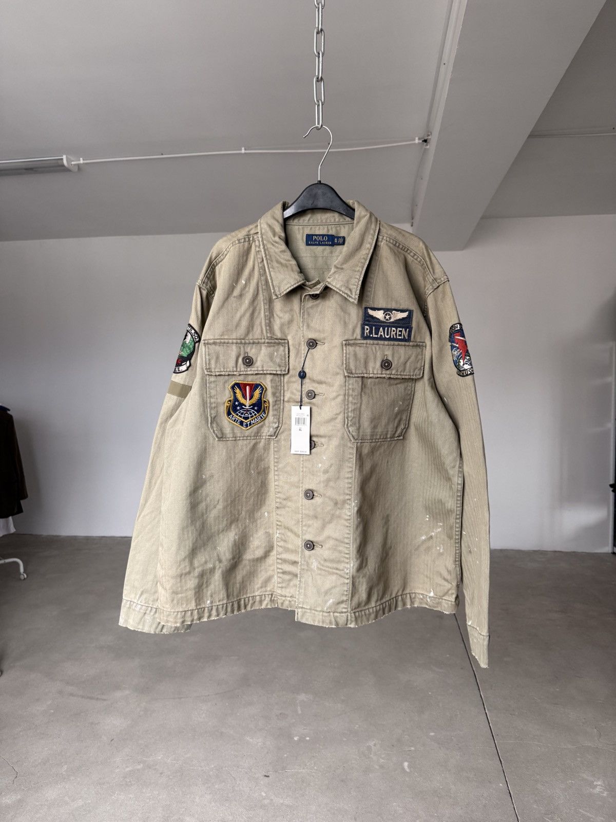 Polo Ralph Lauren RARE Polo Ralph Lauren Military Overshirt Jacket Size US XL / EU 56 / 4 - 7 Thumbnail