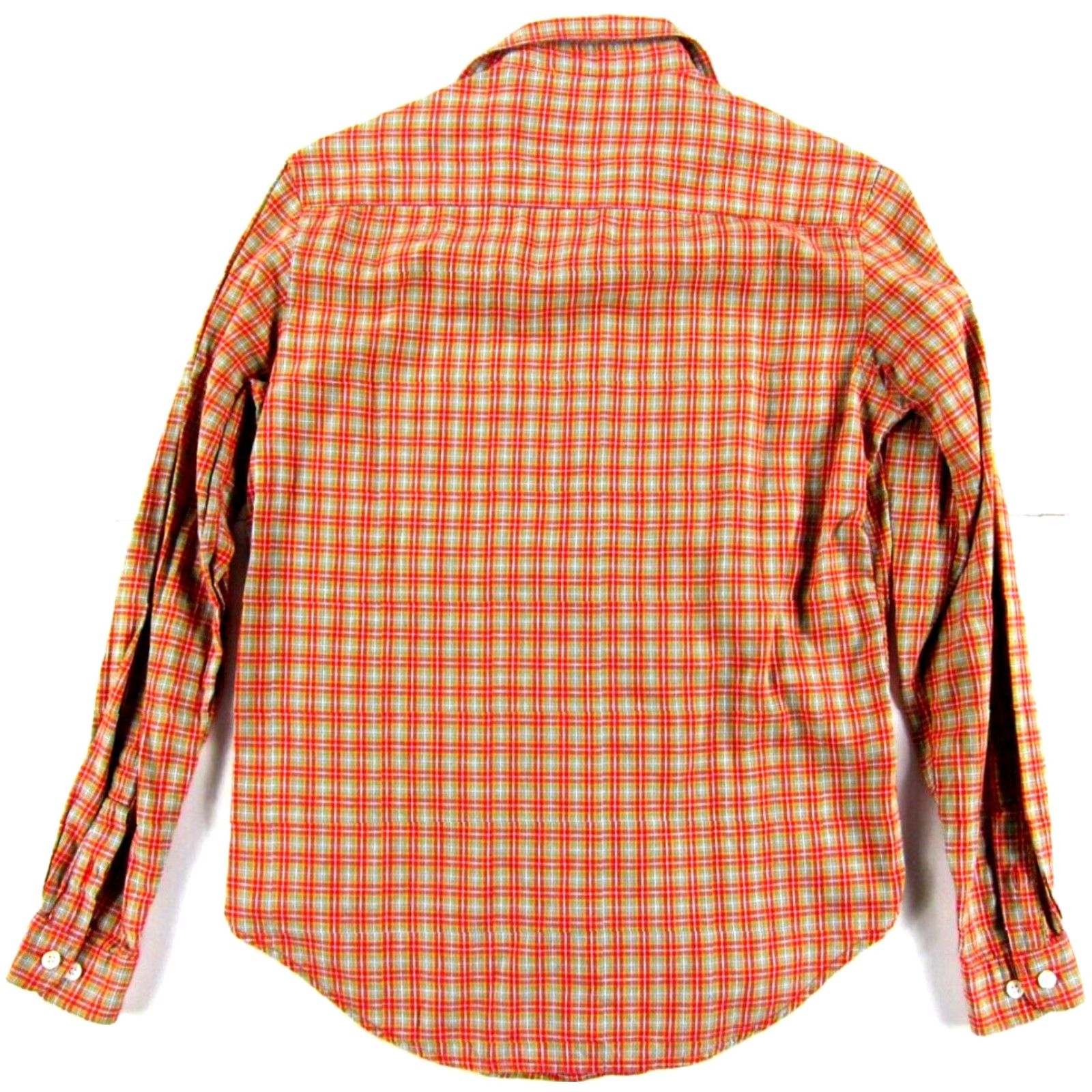 Vintage VINTAGE John Henry Red Green Plaid Collared Long Sleeve Button Up Blouse Woman S Size S / US 4 / IT 40 - 2 Thumbnail