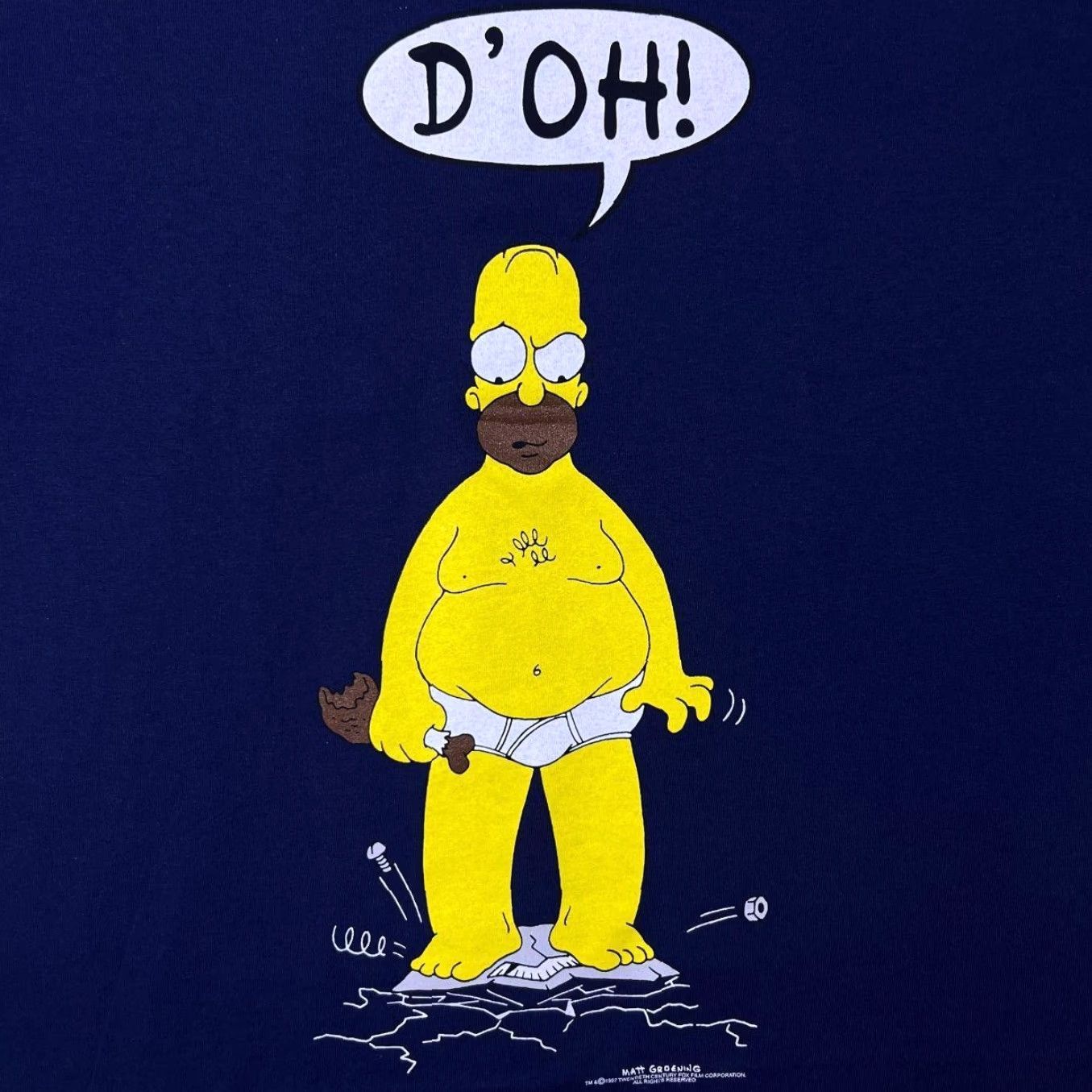 Vintage VINTAGE The Simpsons Shirt Men M Navy Blue D’OH! Homer Graphic Single Stitch T-Shirt 1997 XS - Size US M / EU 48-50 / 2 - 3 Thumbnail