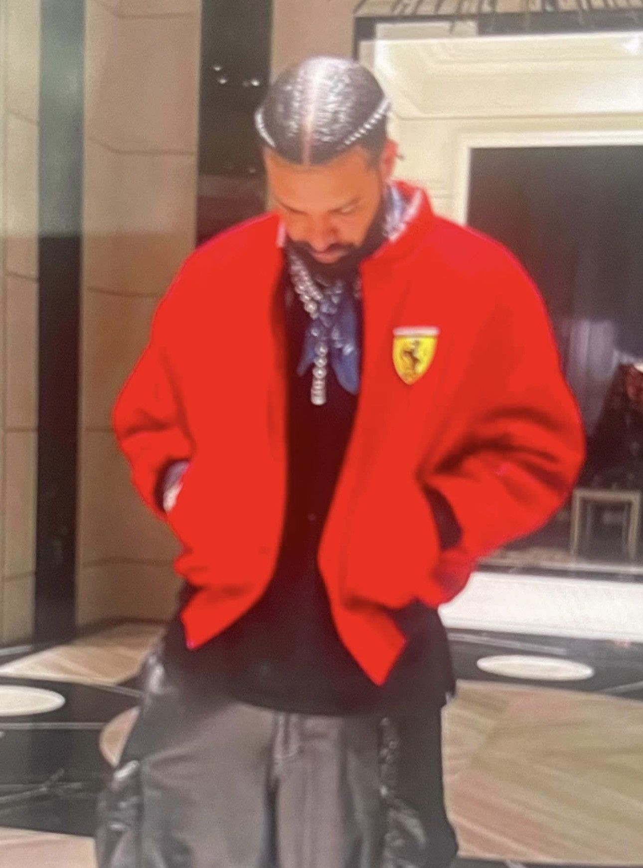 Ferrari vintage 90s scuderia ferrari wool leather varsity jacket Size US XL / EU 56 / 4 - 3 Thumbnail