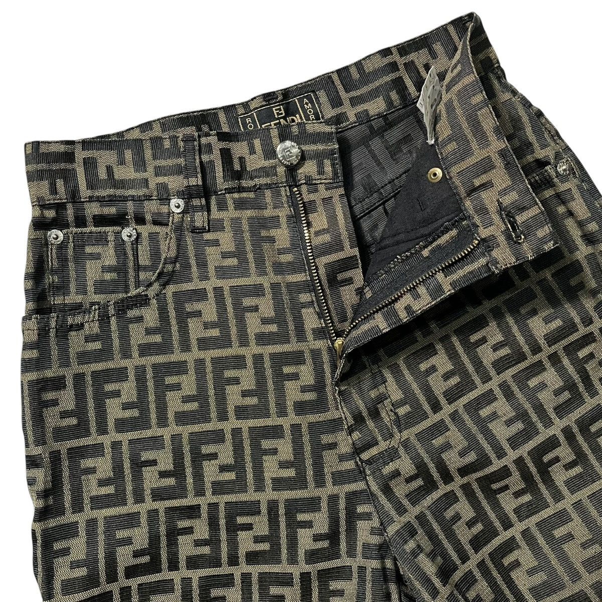 Fendi × Vintage Vintage Fendi Zucca Monogram Pants Size US 26 / EU 42 - 3 Thumbnail