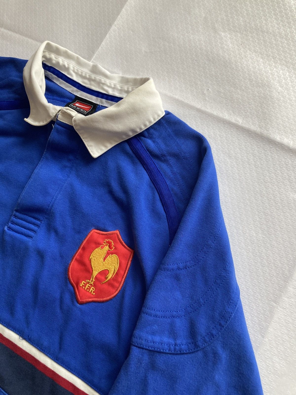 Nike Nike Vintage France 1999 Rugby Union Jersey Longsleeve Shirt Size US M / EU 48-50 / 2 - 2 Thumbnail