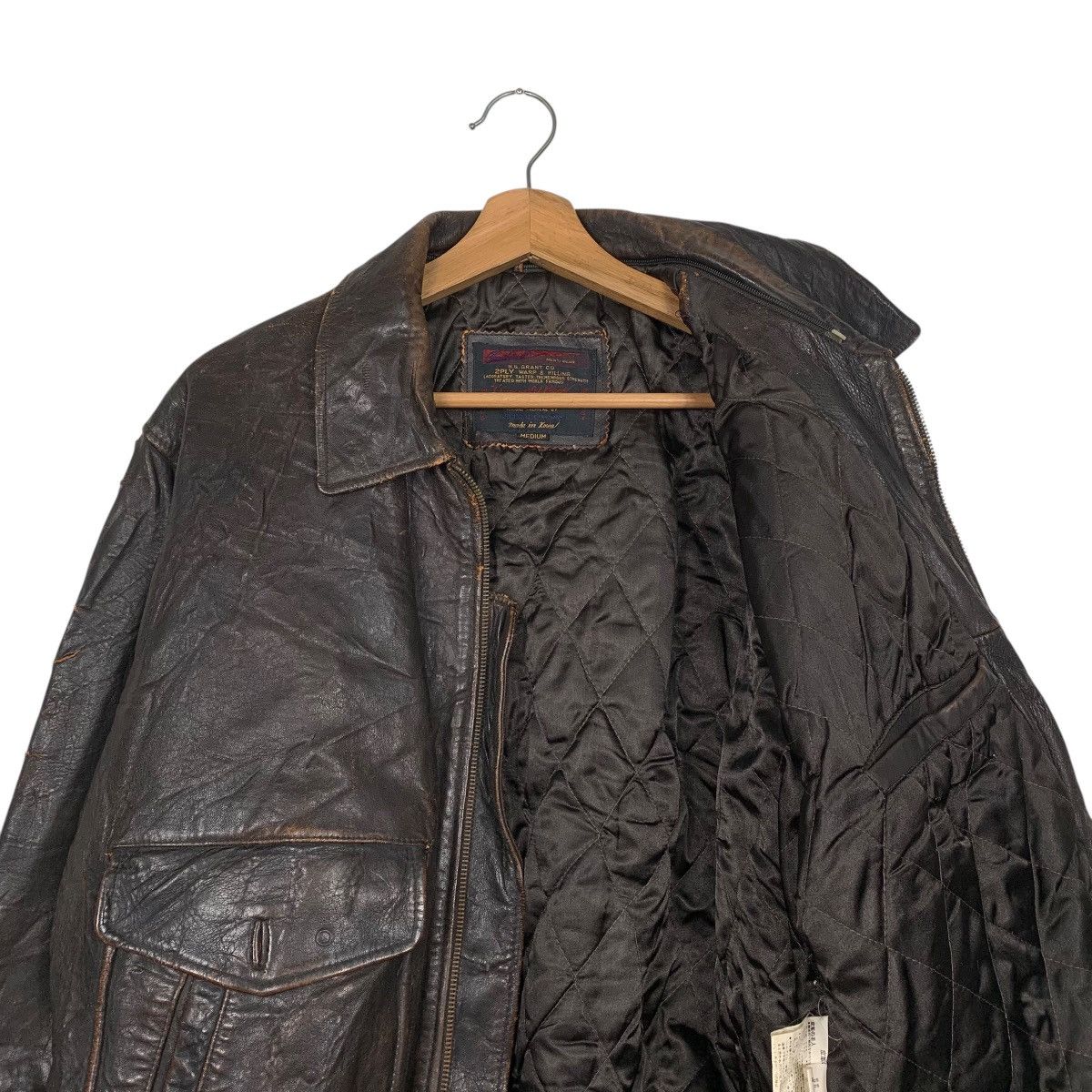 Japanese Brand D Homme A Homme Military Flight Leather Jacket Size US M / EU 48-50 / 2 - 10 Thumbnail