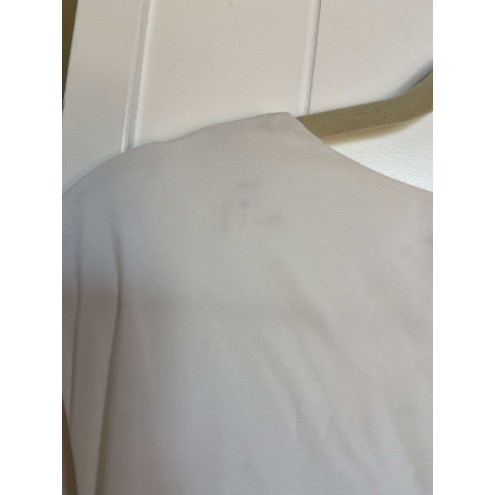 Other Torrid Womens Tank Sz 0 L 12 Winter White Bling Ruched Size L / US 10 / IT 46 - 4 Thumbnail