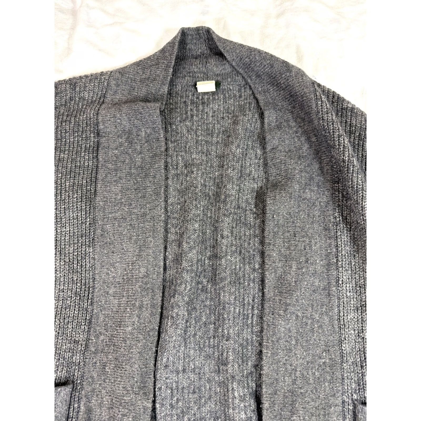 J.Crew VINTAGE J.CREW Cardigan Women XS Gray Merino Wool Alpaca Pockets Sweater Size XS / US 0-2 / IT 36-38 - 6 Thumbnail