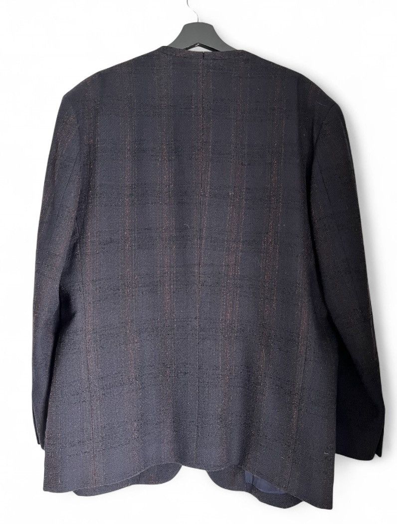 Issey Miyake Issey Miyake Men Vintage Wool Blazer Navy/Black Size 46R - 2 Thumbnail