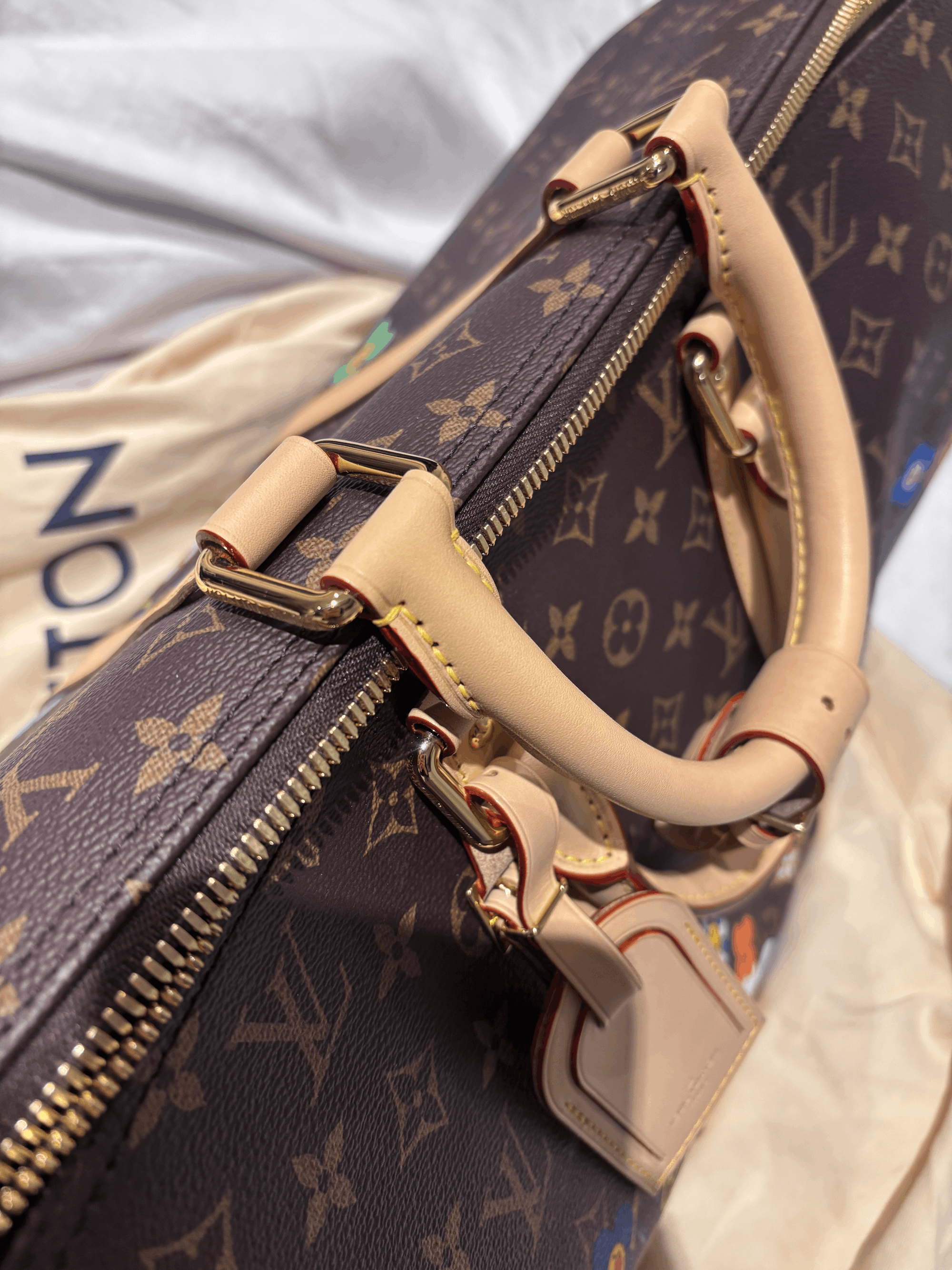 Louis Vuitton Louis Vuitton x Keepall Bandoulière 50 Takashi Murakami New Size ONE SIZE - 6 Thumbnail