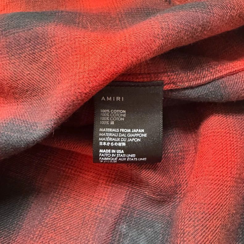 Amiri Amiri red dyed star diamond shirt Size US L / EU 52-54 / 3 - 5 Thumbnail