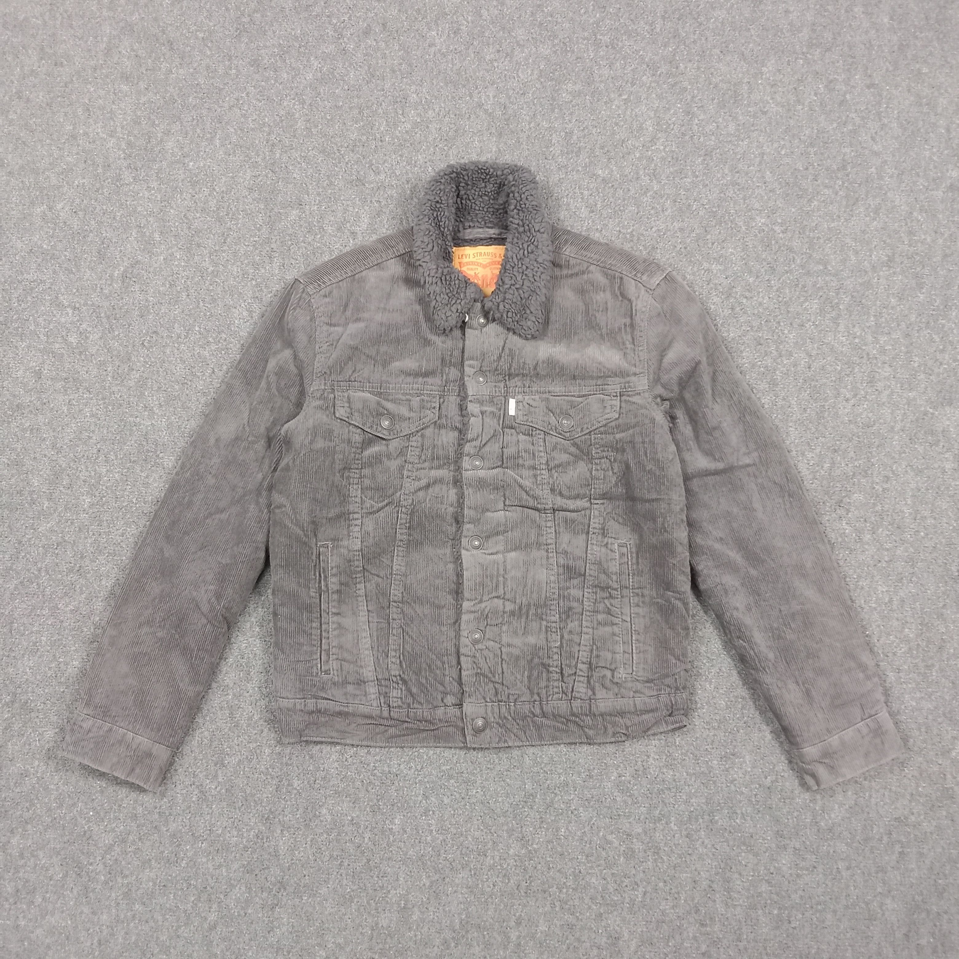 Levi's Levi’s Sherpa Lined Corduroy Trucker Jacket C279N25 Size US S / EU 44-46 / 1 - 1 Thumbnail