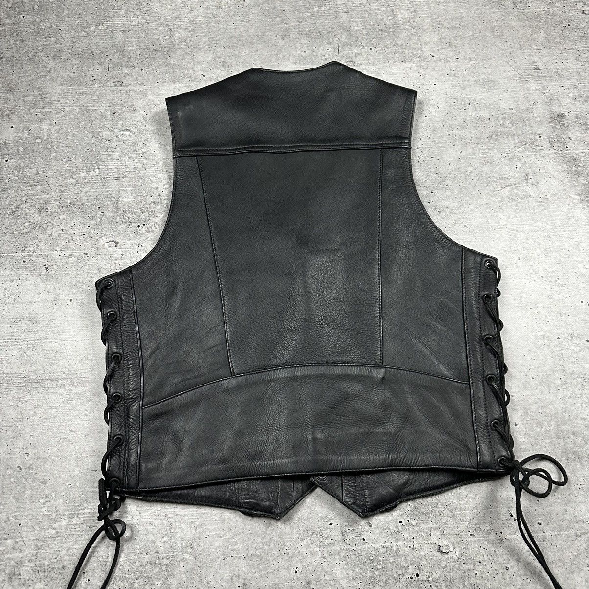 Genuine Leather Vintage Genuine Leather Vest Motorcycle Black Men’s Size 52 Size US L / EU 52-54 / 3 - 12 Thumbnail