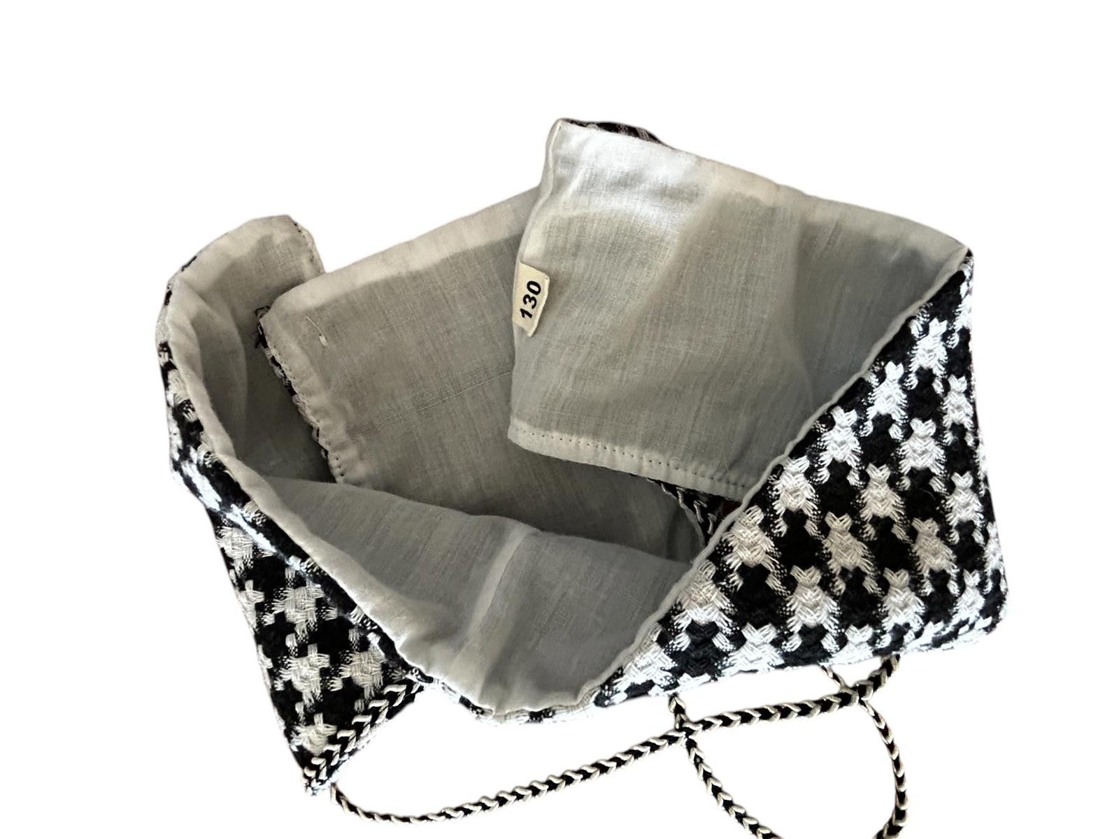 Designer Chic Black & White Houndstooth Crop Top Size XS / US 0-2 / IT 36-38 - 4 Thumbnail