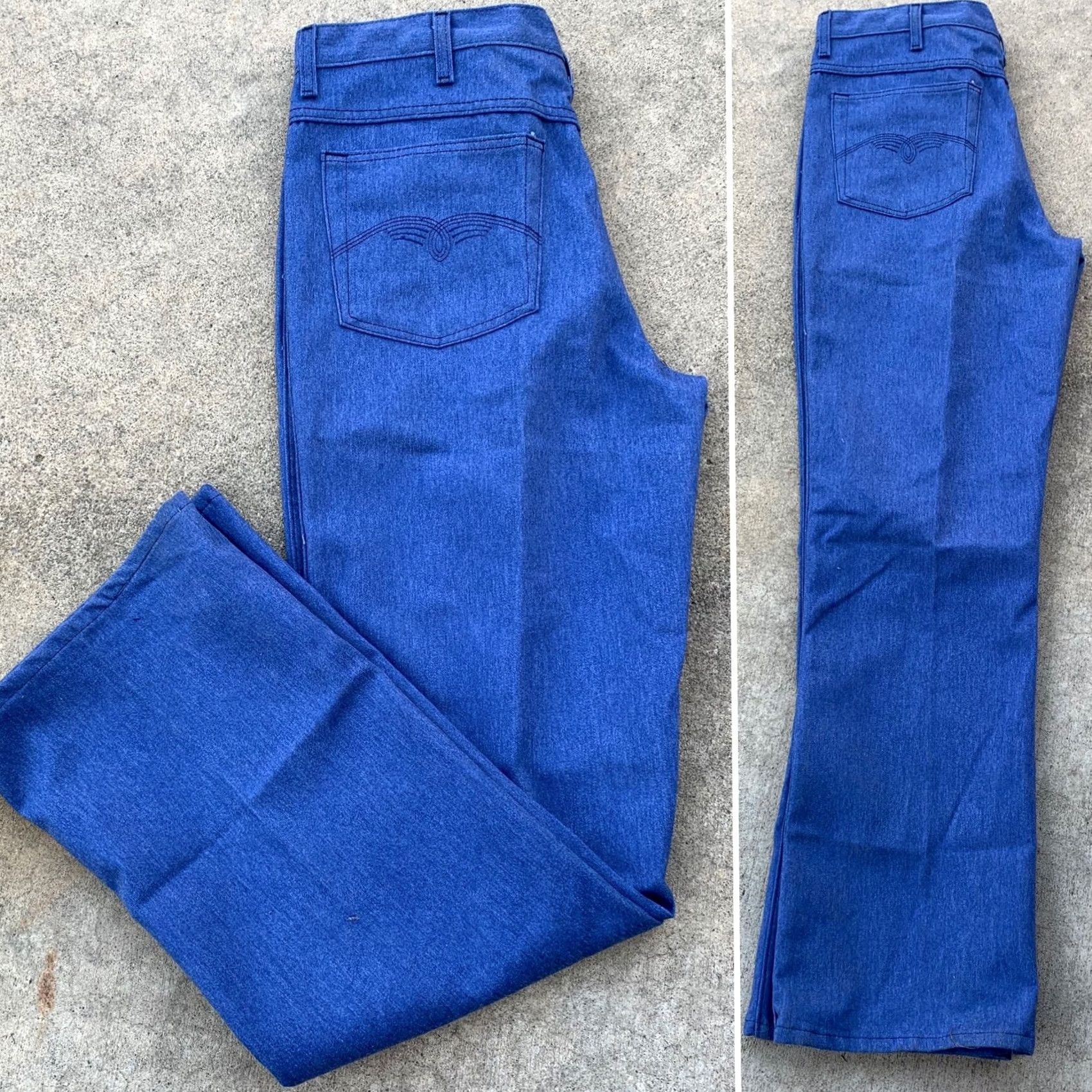 Vintage VINTAGE Sheplers Jeans Pants Western Cowboy Style 014070-82 Size 38 Cut 1951 37” Waist Blue Rockabilly Mens Jeans Size US 37 - 6 Thumbnail