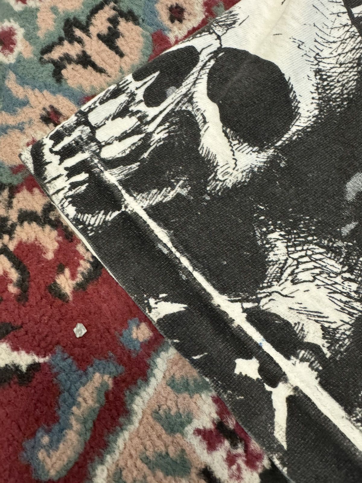 Vintage Vintsge AOP Skull Jarvis Ace 1992 Original Rare grunge shirt Size US L / EU 52-54 / 3 - 7 Thumbnail