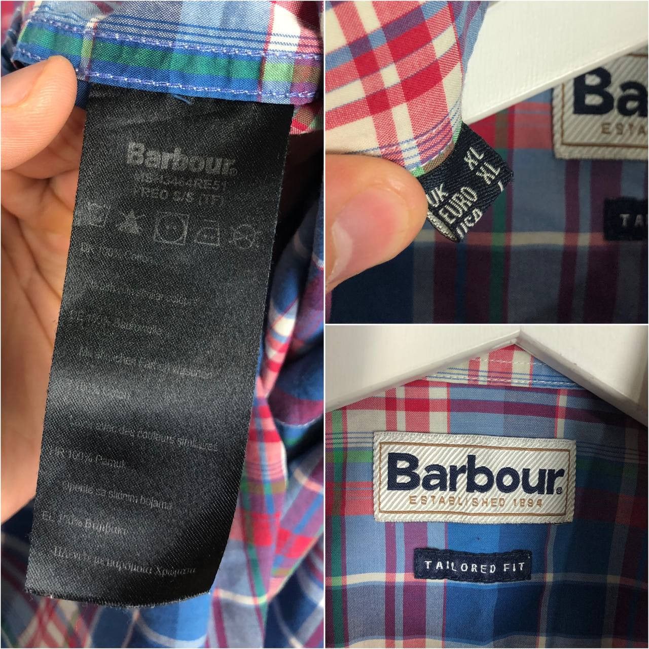 Barbour Barbour Check Shirt Tailored Fit size L Size US L / EU 52-54 / 3 - 8 Thumbnail