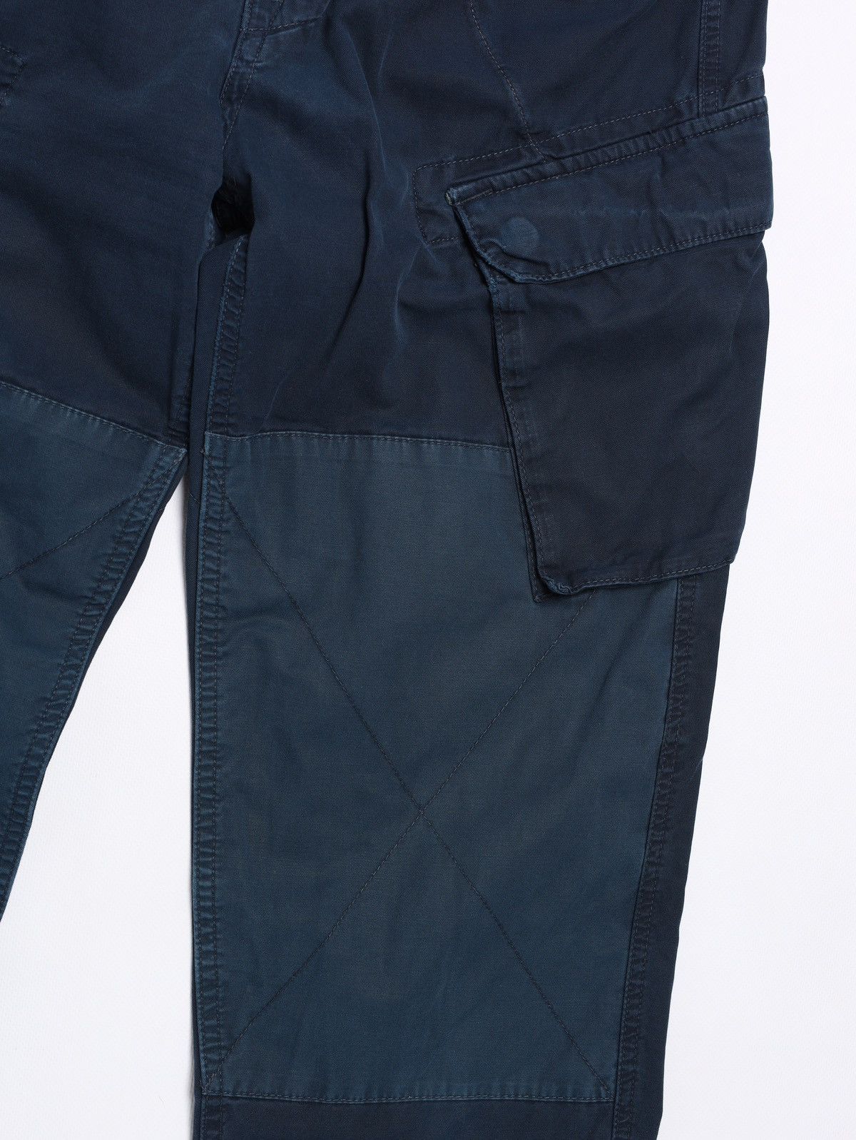 G-Star G Star Raw Cargo Pants Navy Patchwork Double Knee Workwear Size US 29 - 6 Thumbnail