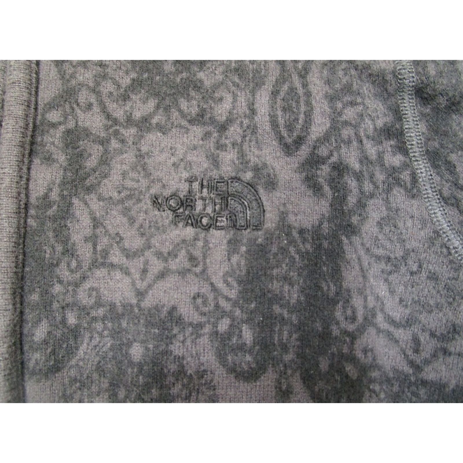 The North Face The North Face Sweater Women Medium Gray Paisley Full Zip Knit Wool Blend Logo Size M / US 6-8 / IT 42-44 - 3 Thumbnail