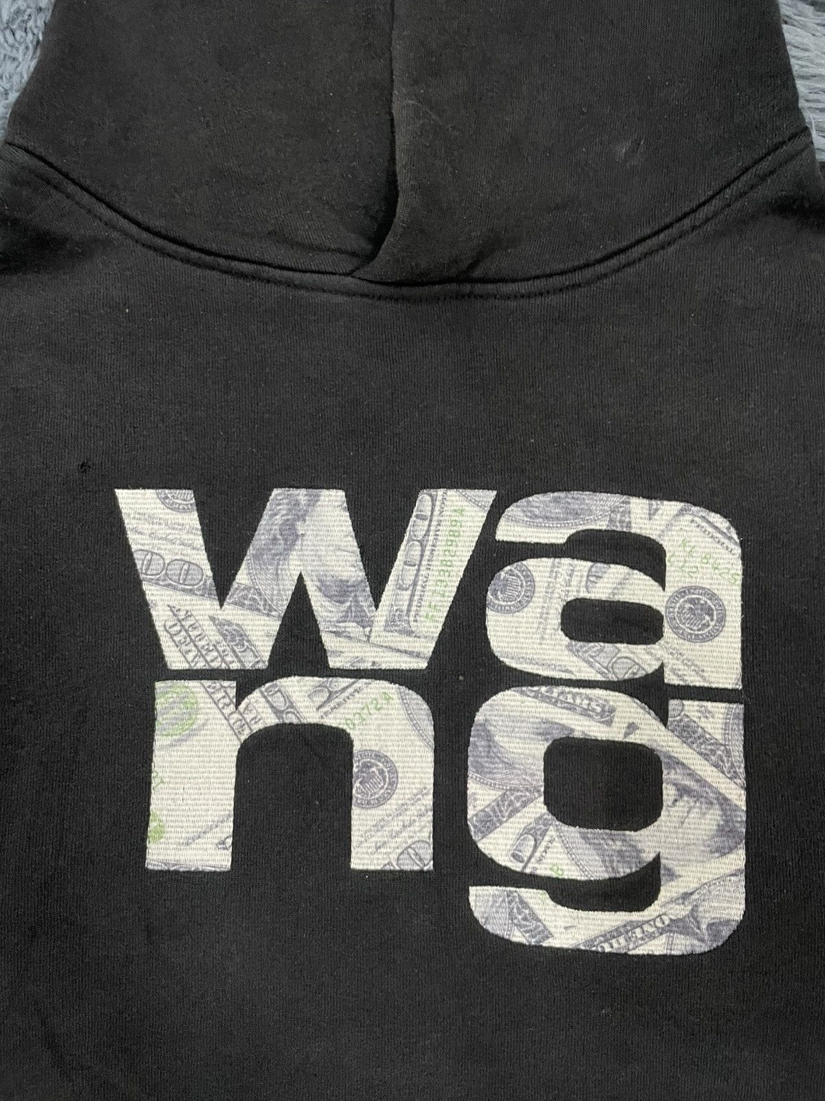 Alexander Wang × Vintage Alexander Wang Dollar Embroidery Faded Hoodie Size US M / EU 48-50 / 2 - 2 Thumbnail