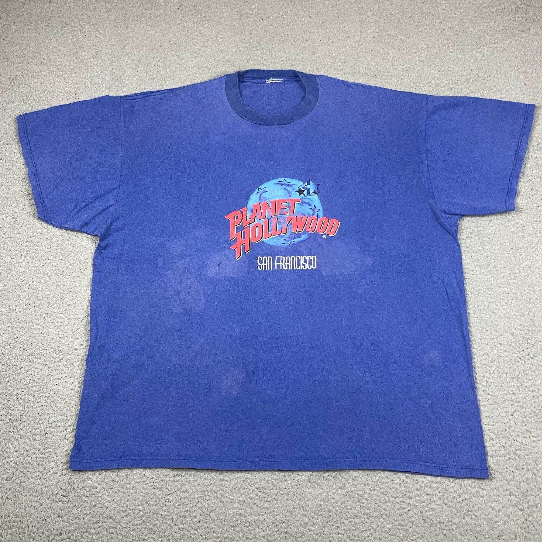 Planet Hollywood VINTAGE Planet Hollywood Shirt Adult XL Blue 1990s Size US XL / EU 56 / 4 - 2 Thumbnail