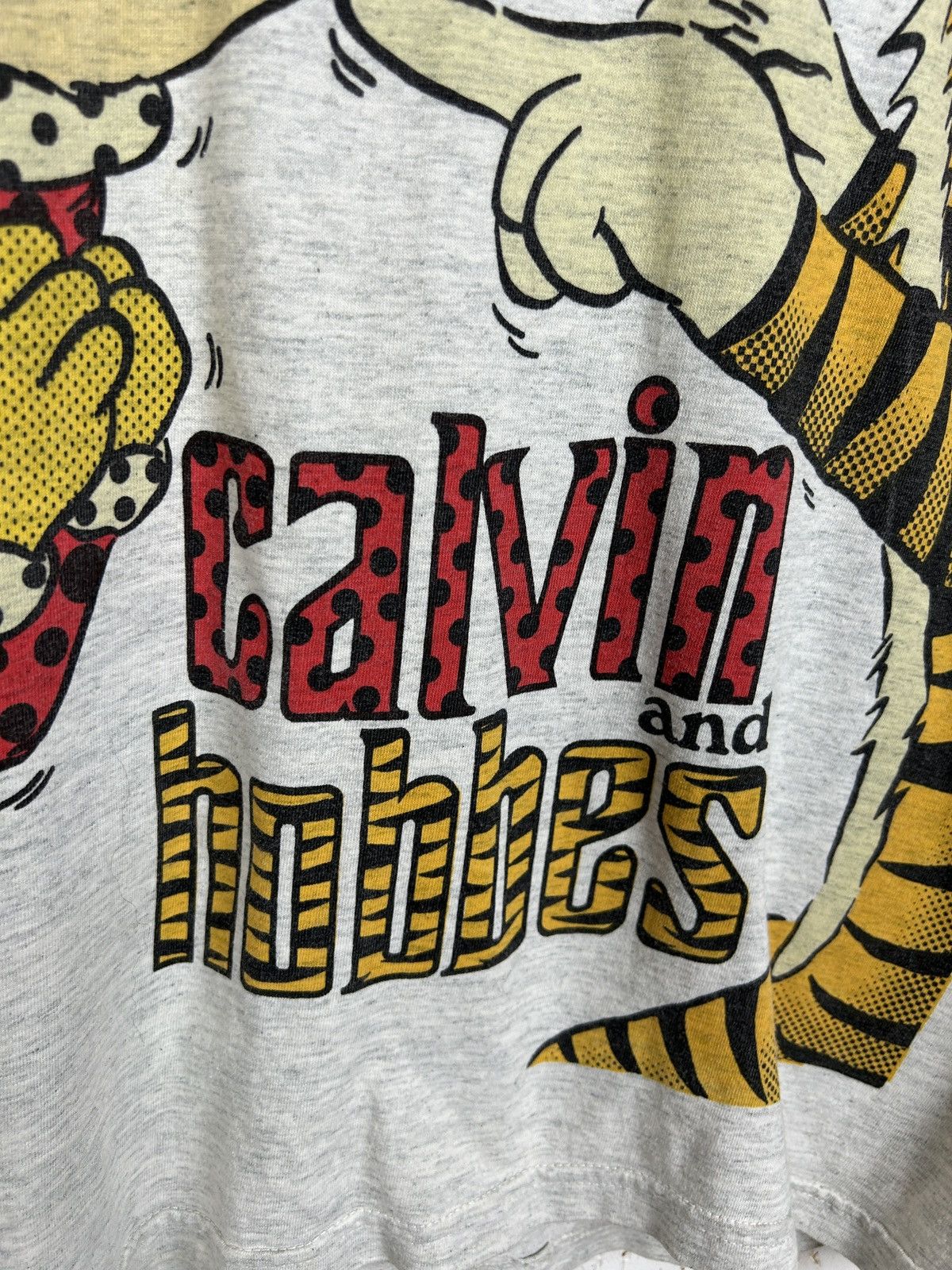 Vintage Vintage Calvin And Hobbes Movie Cartoon T-Shirt Grey S Size US M / EU 48-50 / 2 - 3 Thumbnail