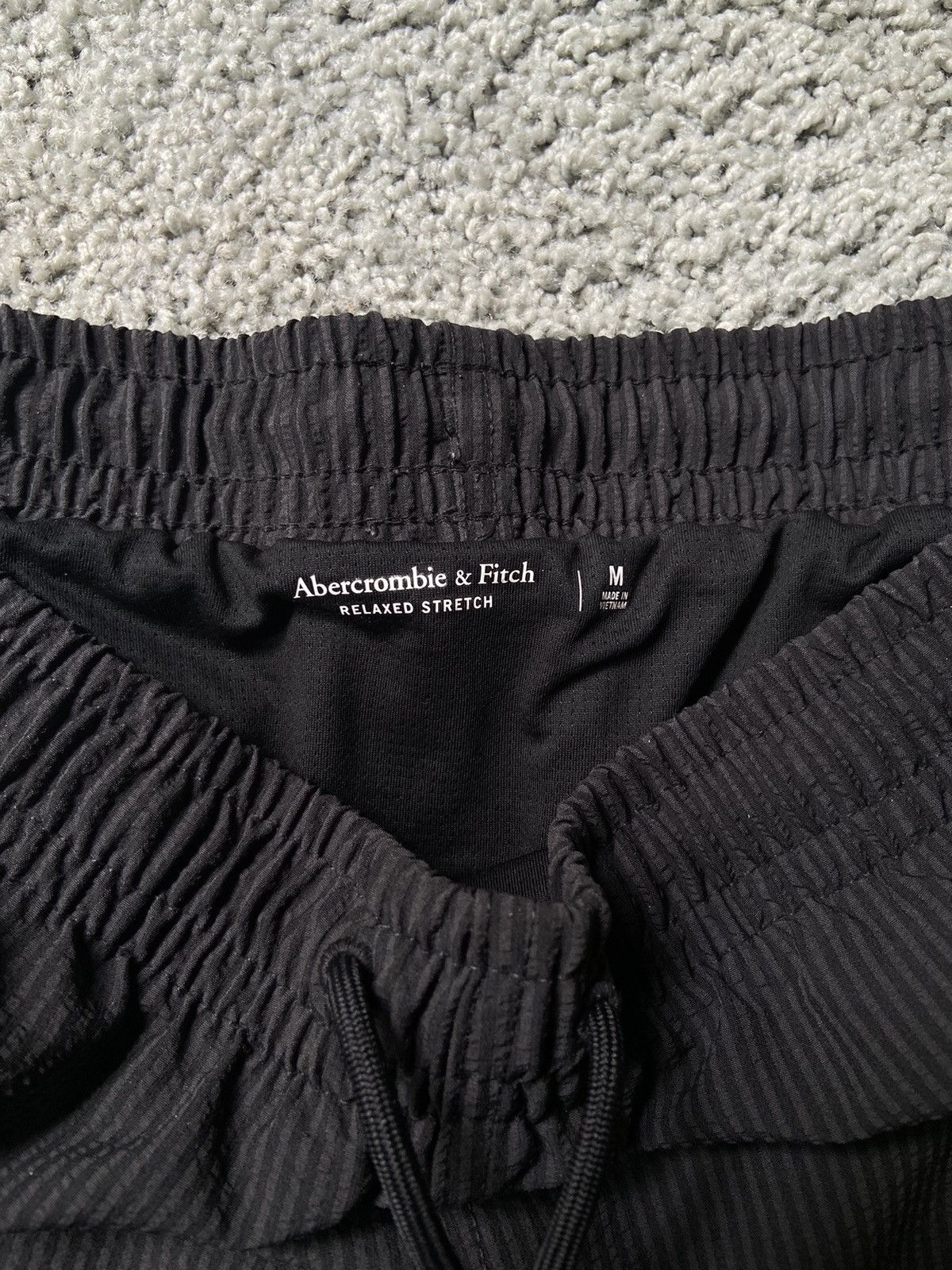 Abercrombie & Fitch × Vintage Seersucker Striped Swim Shorts Size US 33 - 3 Thumbnail