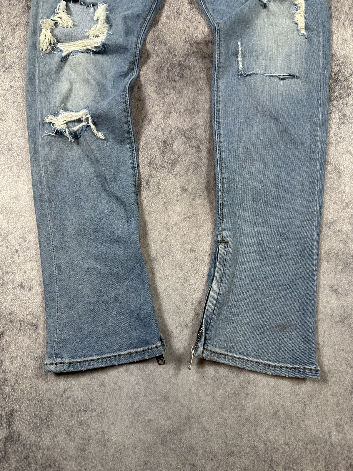 Diesel Vintage Diesel Logo Jeans Very Rare Denim USA Deepzip 33 Y2K Size US 33 - 2 Thumbnail