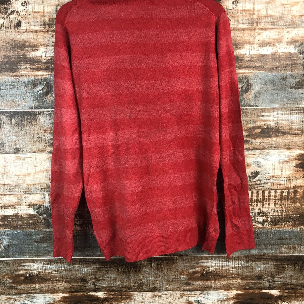 Solid and Striped DL Fam Lock Red Stripe Turtle Neck Knitwear #C676 Size US L / EU 52-54 / 3 - 14 Thumbnail