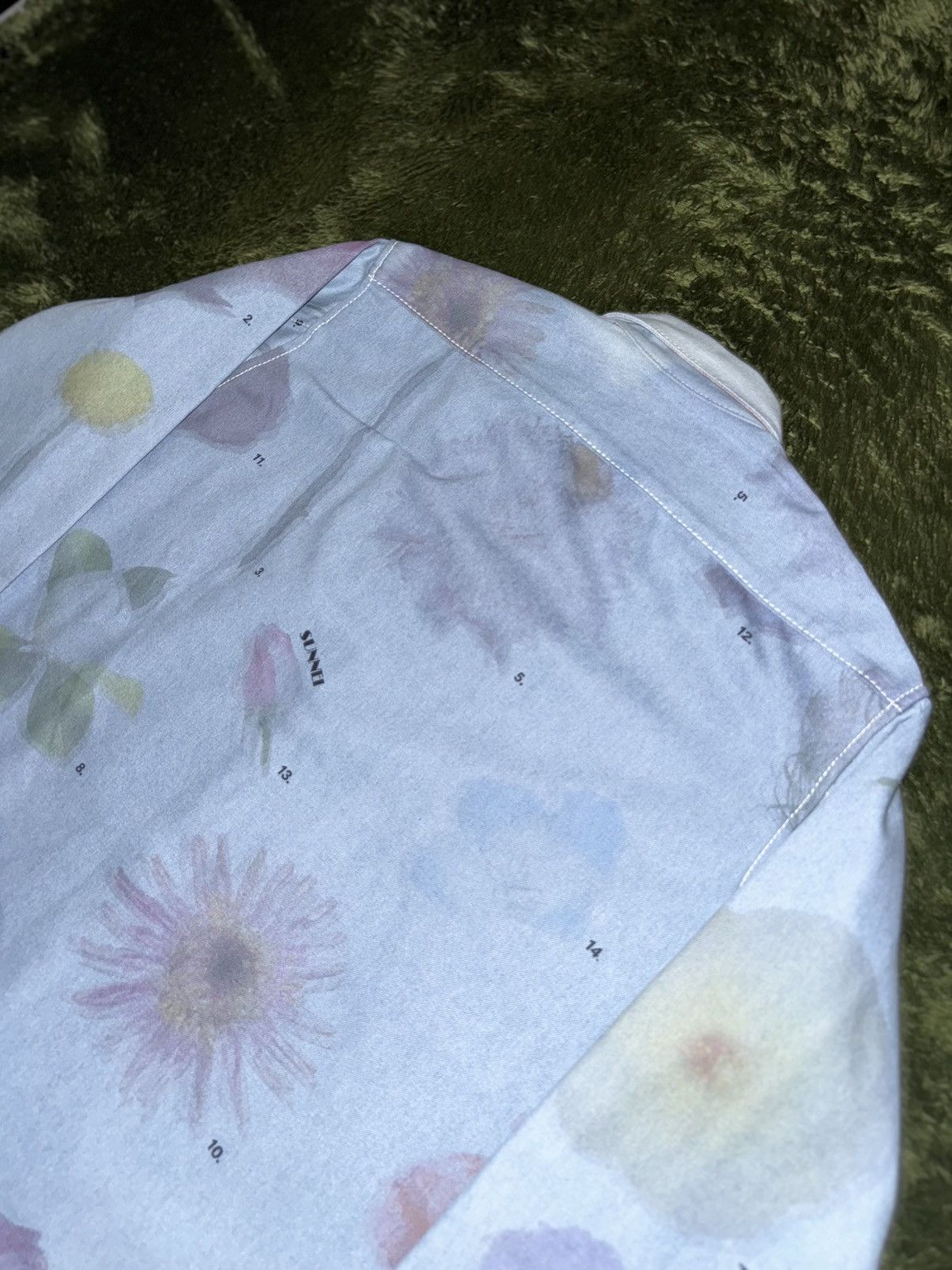 Sunnei [S] SUNNEI Floral Printed Relaxed Fit Denim Shirt Jacket Size US S / EU 44-46 / 1 - 8 Thumbnail