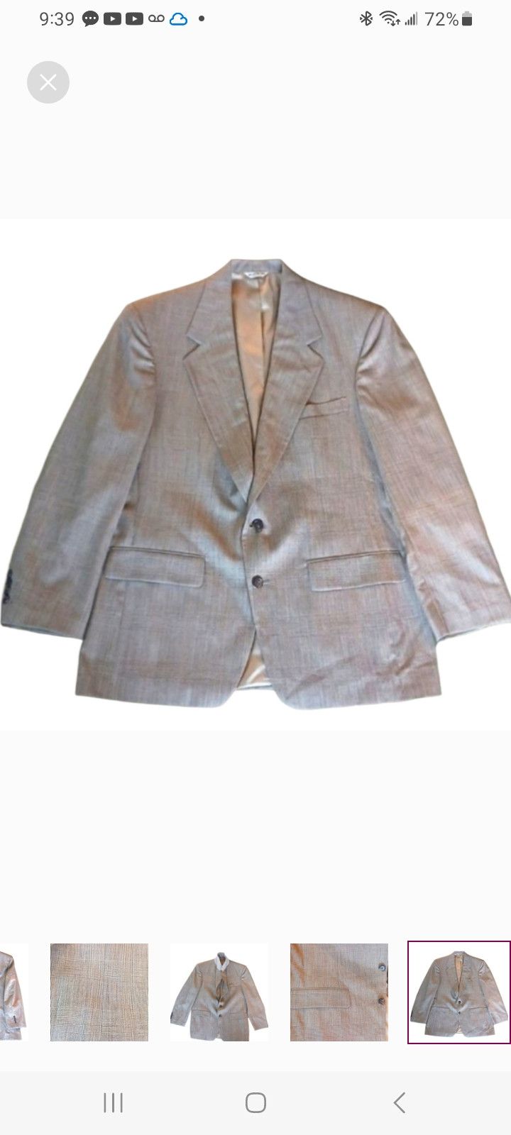 Bill Blass Vintage Bill BLASS Sports Jacket Tailored By BELK Size 40R - 8 Thumbnail