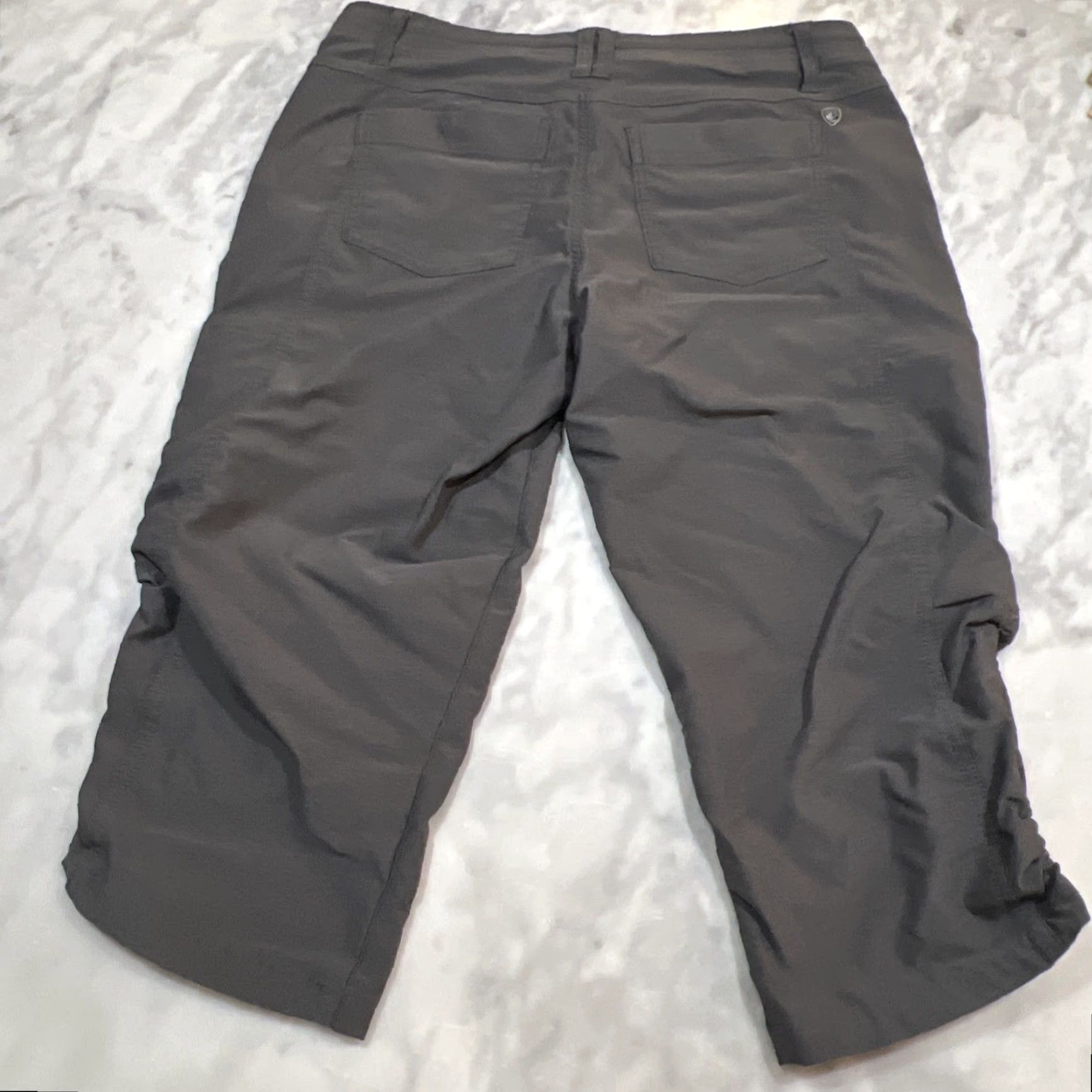 Vintage Kuhl Womens Pants Capri Size 8 Grey Drawstring Hiking Outdoor Mountains Pockets Size 30" / US 8 / IT 44 - 3 Thumbnail