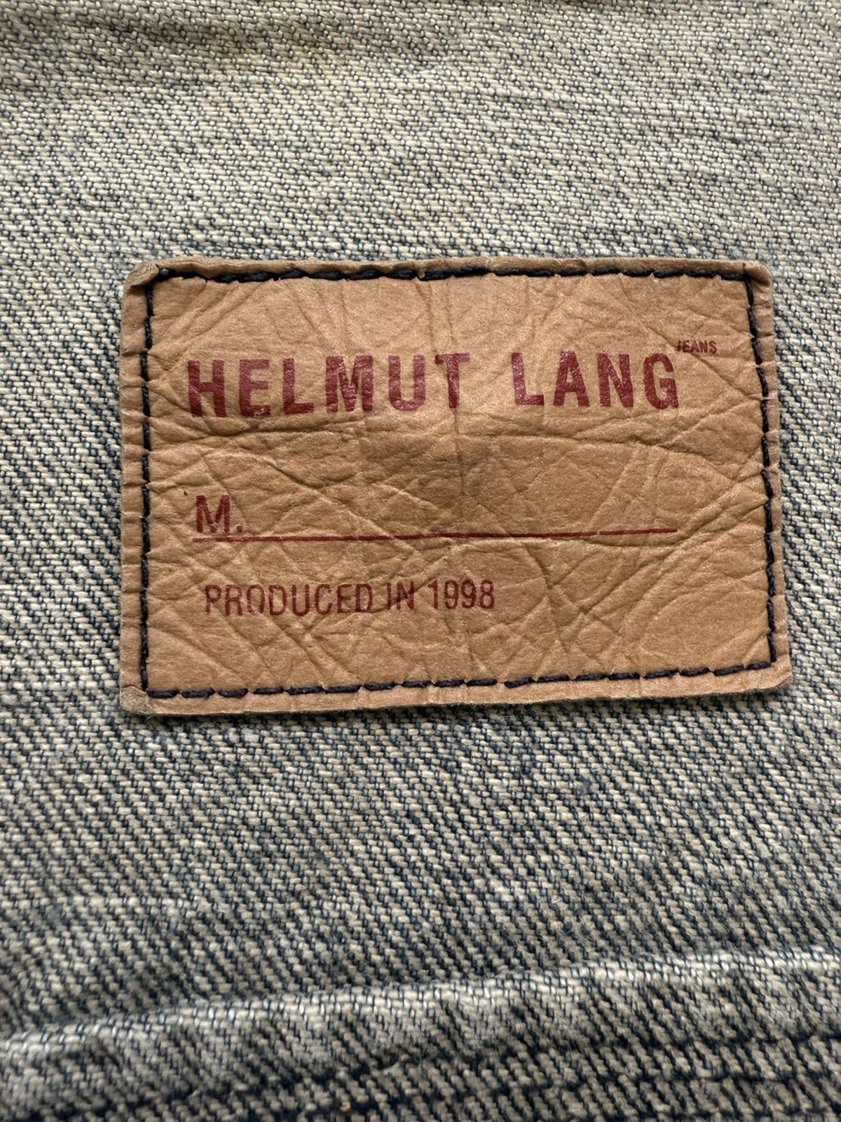 Helmut Lang Helmut Lang Archive 1998 Red Label Denim Jacket Italy Size S / US 4 / IT 40 - 3 Thumbnail