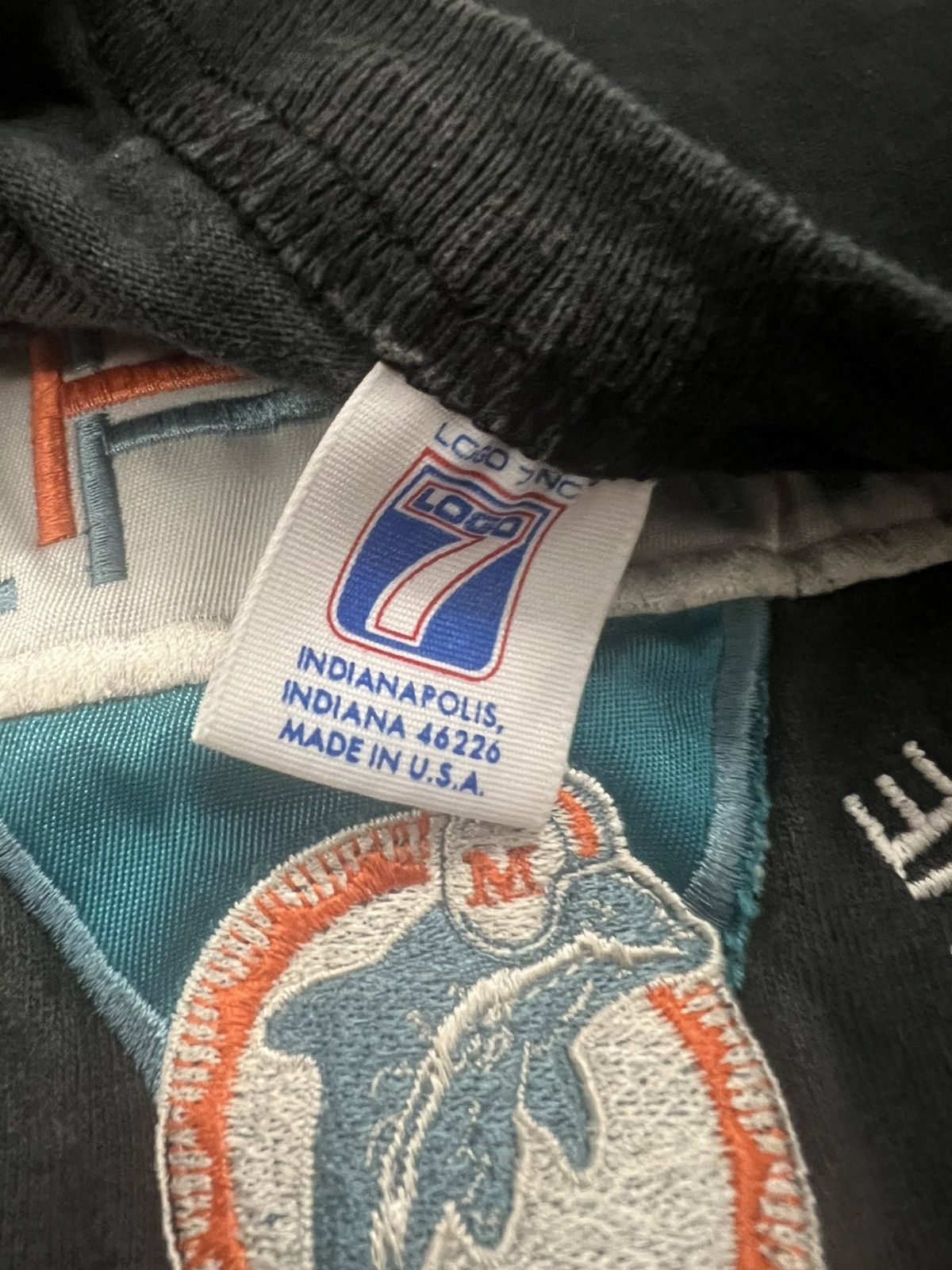 NFL × Vintage 90s Vintage logo 7 Miami dolphins tee Size US XL / EU 56 / 4 - 4 Thumbnail