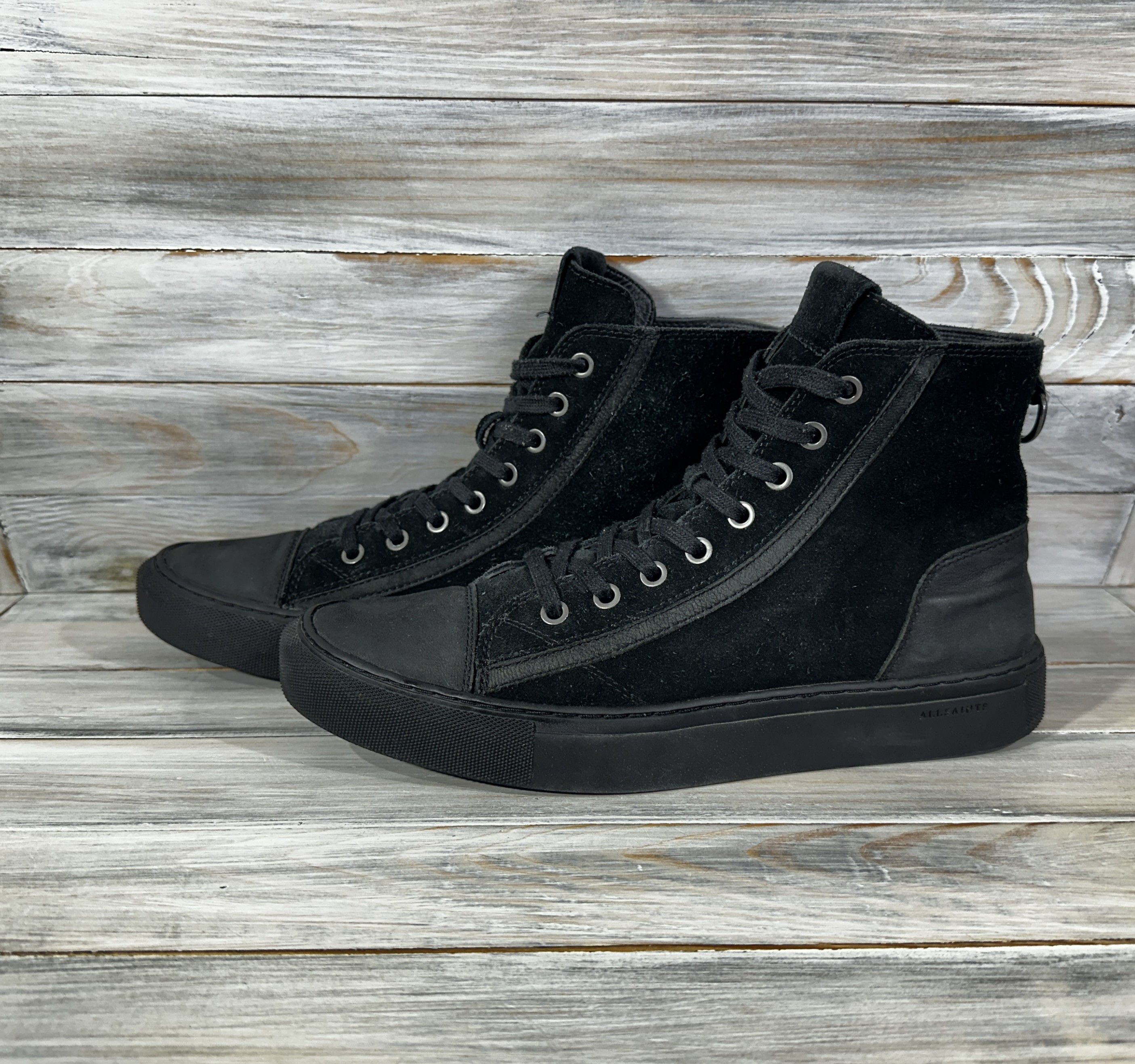 Allsaints ALL SAINTS Suede Hi Top Sneakers Casual Shoes Luxury Brand Size US 8 / EU 41 - 20 Thumbnail