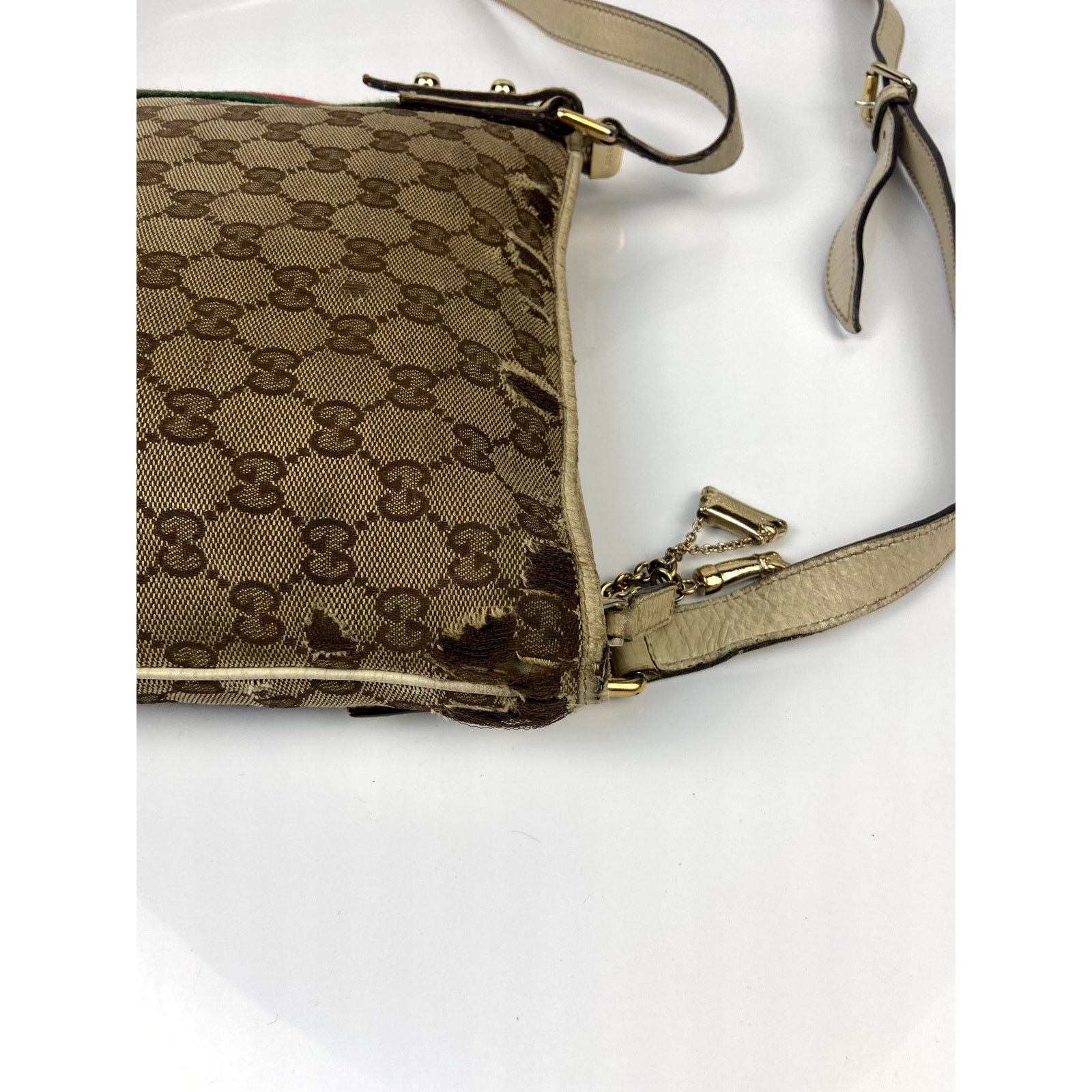 Gucci Gucci Brown GG Canvas Jolicoeur Crossbody Bag Size ONE SIZE - 8 Thumbnail