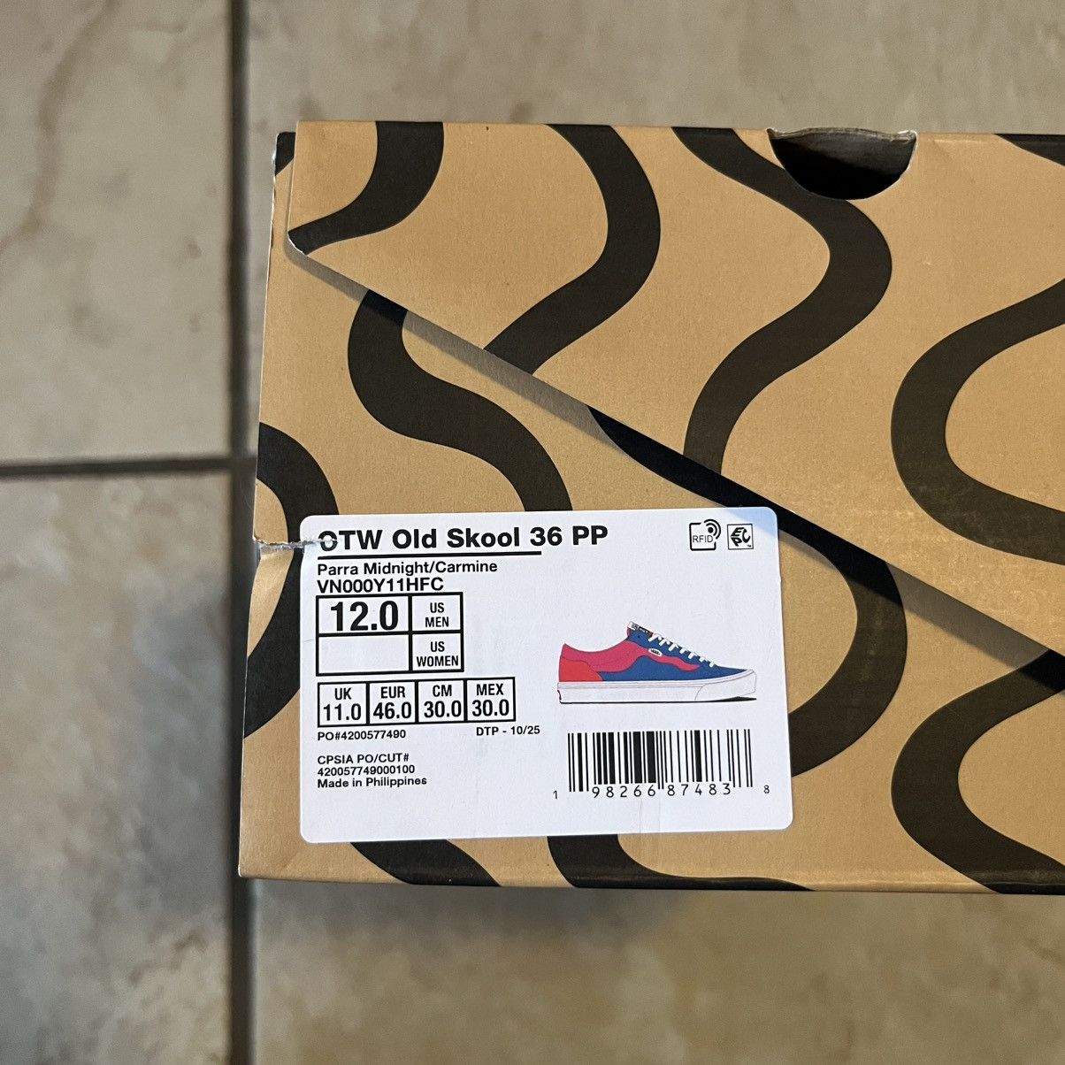 Vans Vans x Parra OTW Old Skool 36 Size 12 Size US 12 / EU 45 - 7 Thumbnail