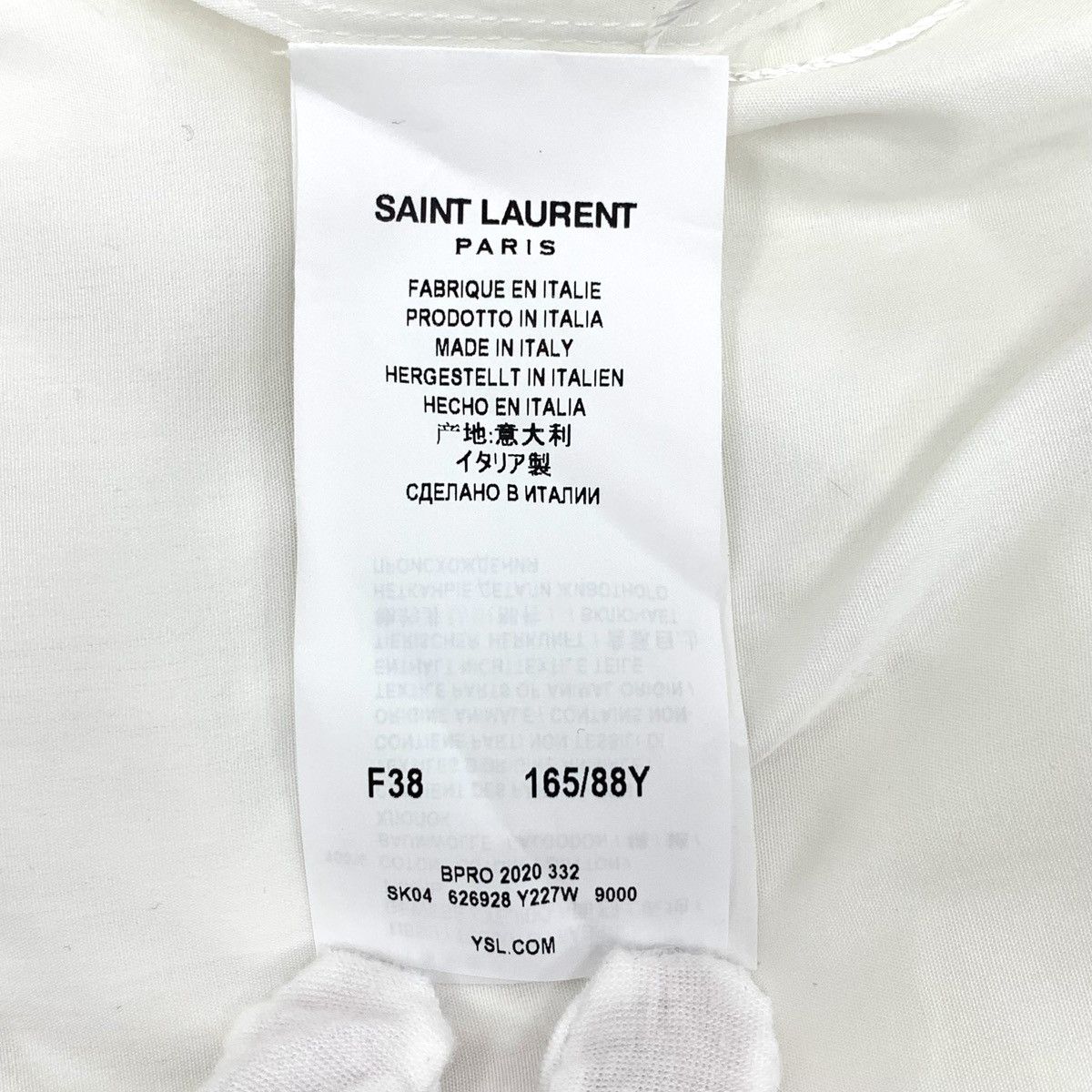 Yves Saint Laurent Yves Saint Laurent White Cotton Long Sleeve Shirt K26WX Size M / US 6-8 / IT 42-44 - 6 Thumbnail
