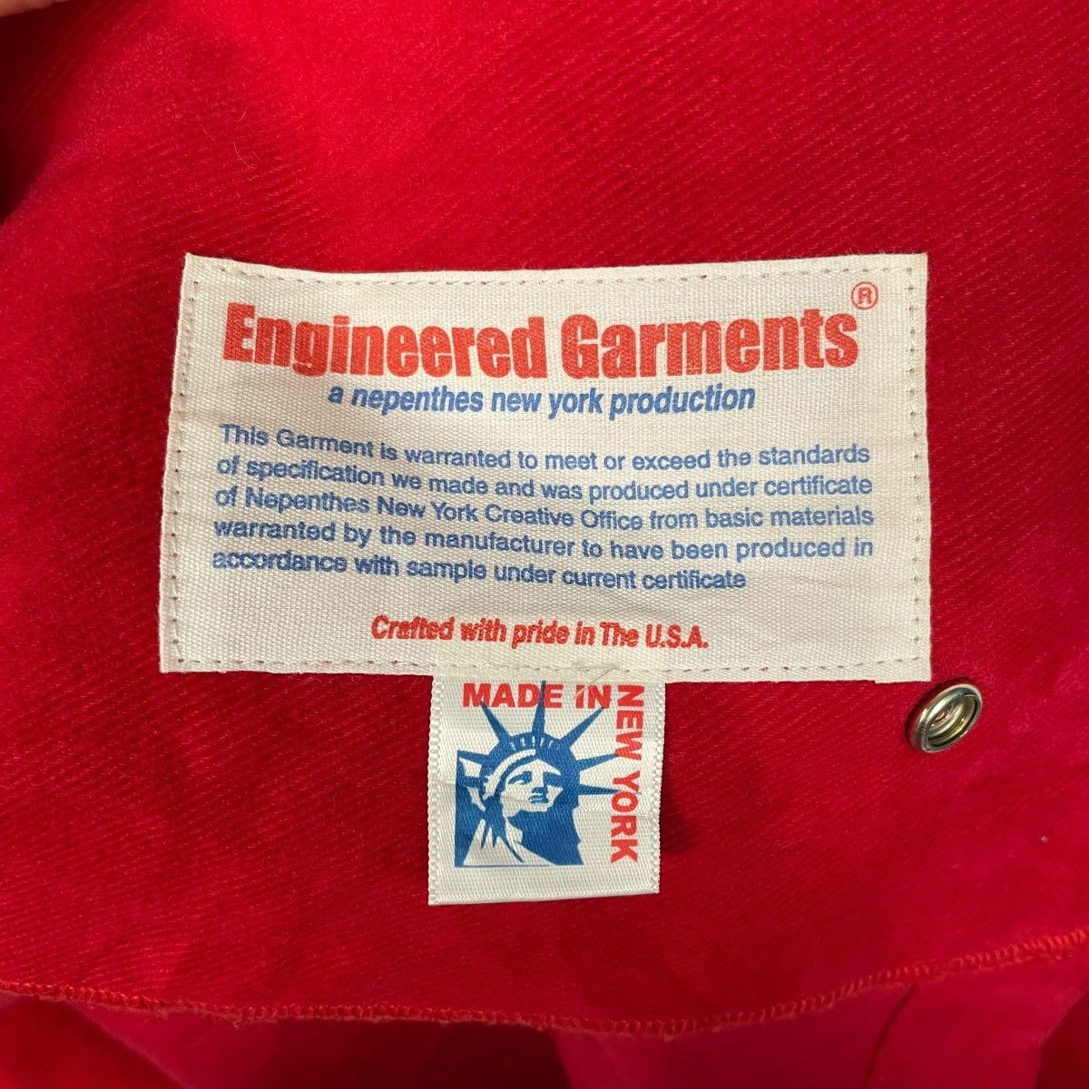 Engineered Garments Engineered Garments Red Double Breasted Jacket Size US M / EU 48-50 / 2 - 15 Thumbnail