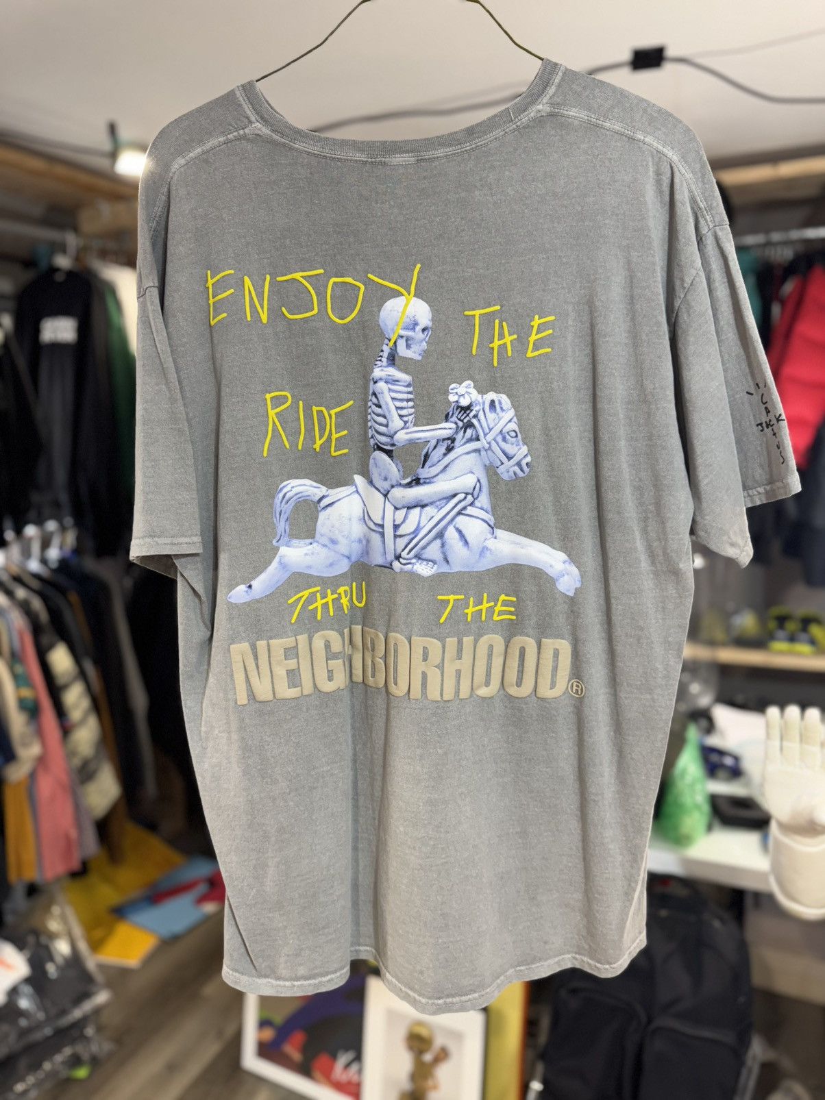 Travis Scott cactus jack × neighborhood TRAVIS SCOTT CACTUS JACK X NEIGHBORHOOD CAROUSEL HOODIE BLACK