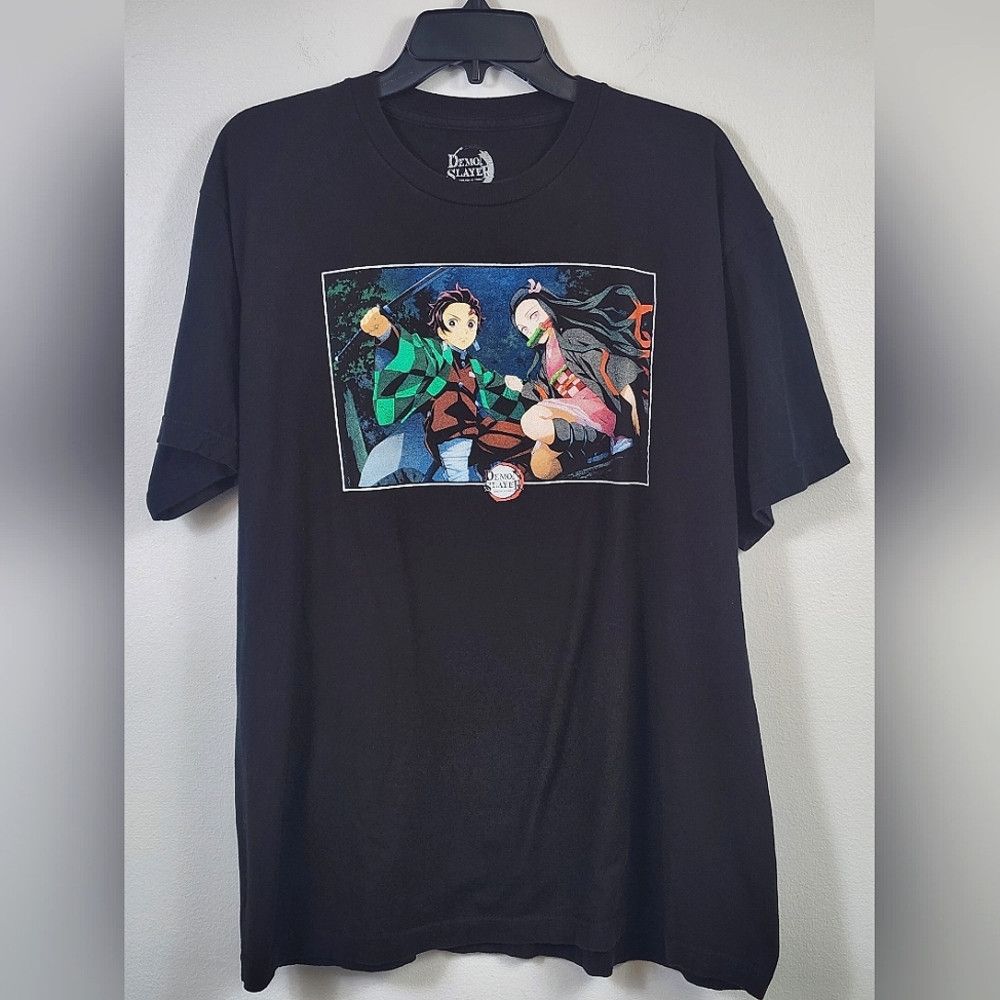 Other Demon Slayer Black Graphic T-Shirt Featuring Anime Size US XL / EU 56 / 4 - 1 Thumbnail